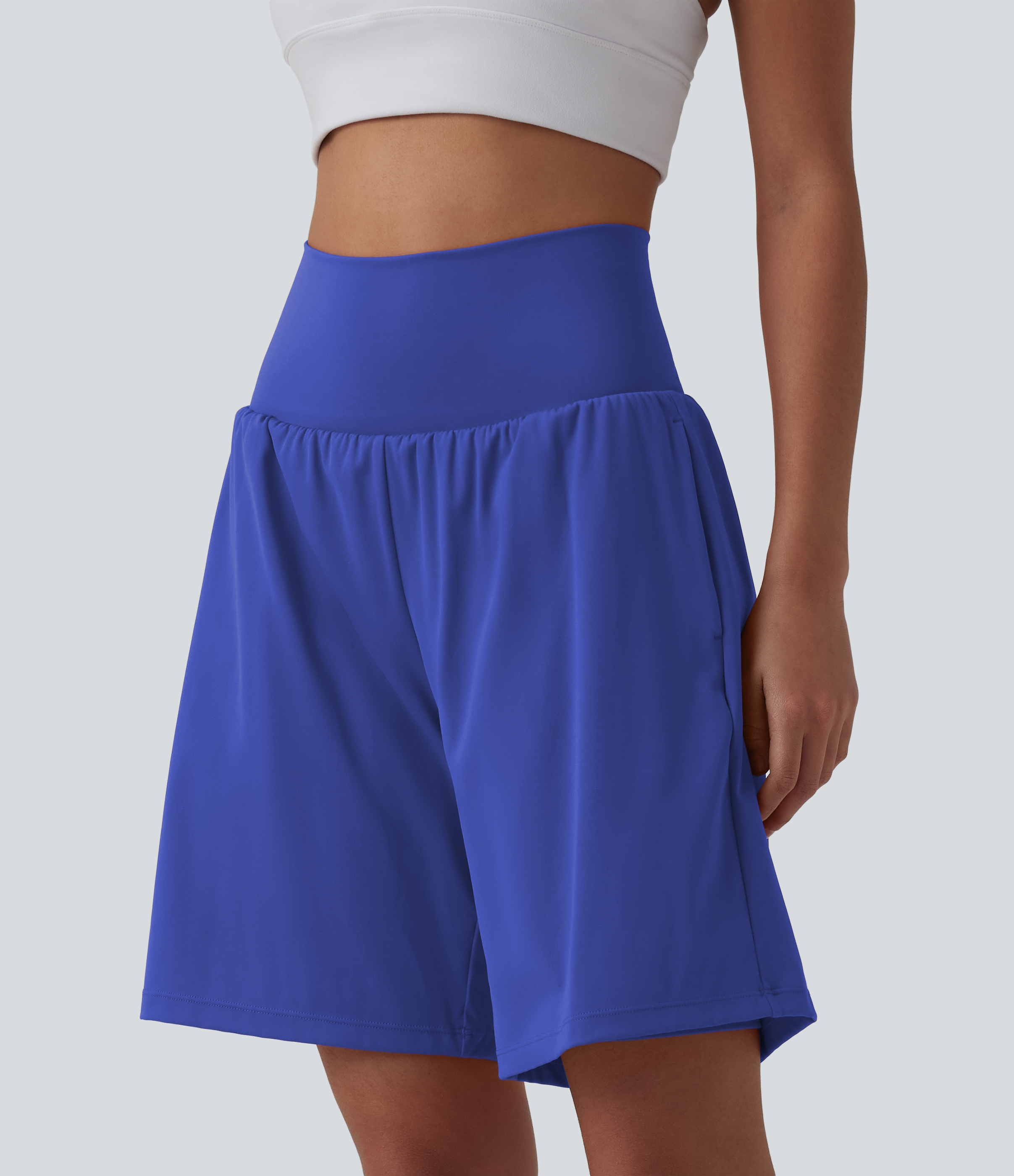 SoftlyZero™ Airy Super High Waisted 2-in-1 InstantCool Yoga Shorts 9" with Pockets