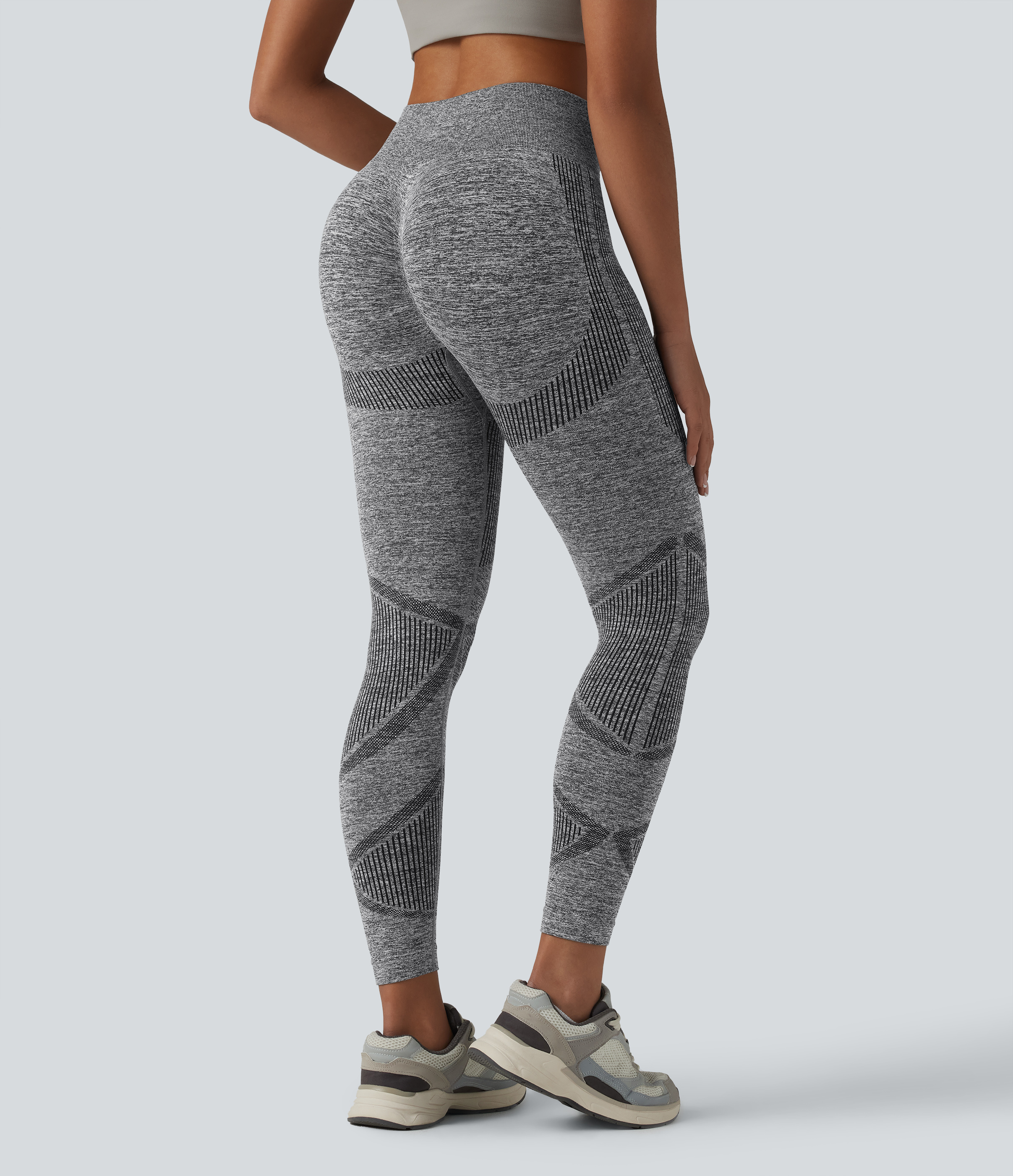 OneForm Seamless Flow High Waisted Heather Yoga Leggings