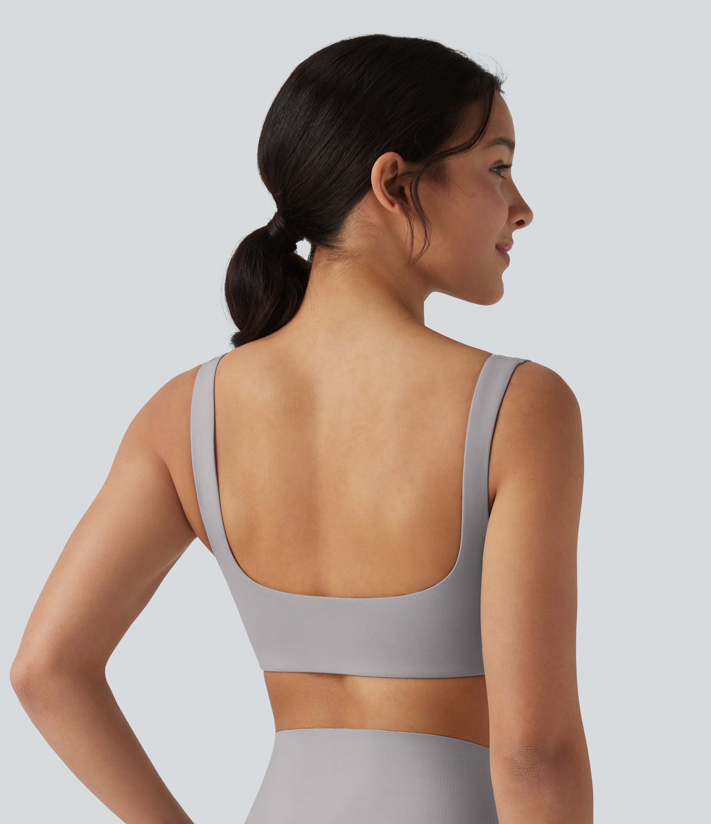 Steel Gray Lounge-bralette med firkantet utringning / 2