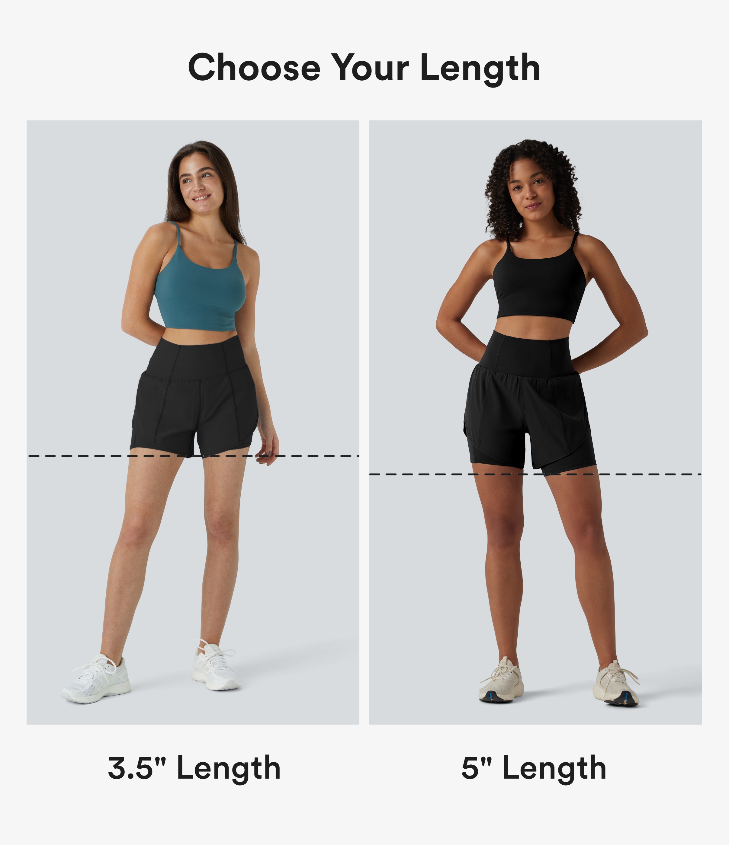 Black Breezeful™ Super High Waisted Curved Hem 2-in-1 Quick Dry Yoga Shorts 5'' with Pocket / 2