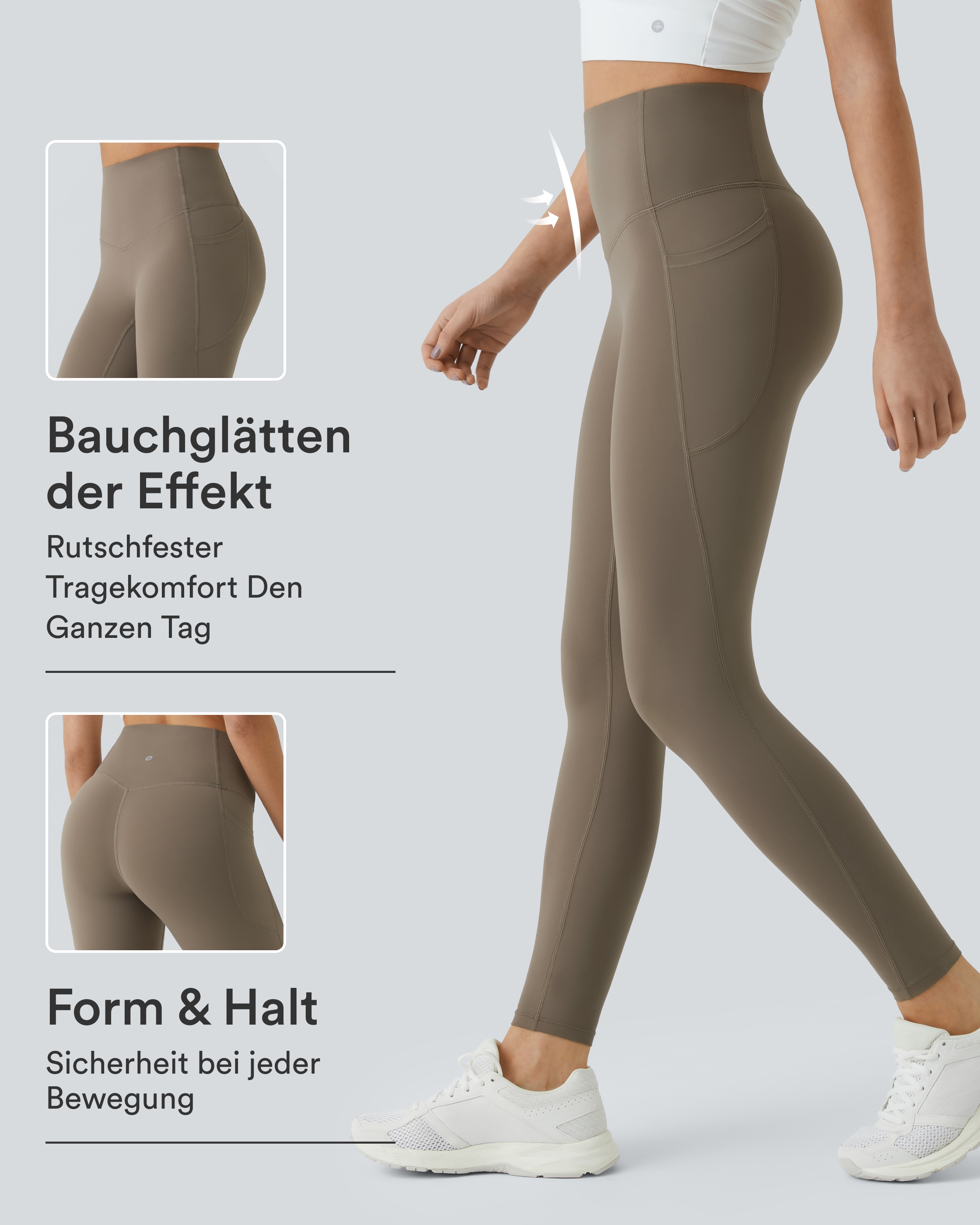 Halara UltraSculpt™ - Shaping workout leggings with a high waist, side pockets and tummy control