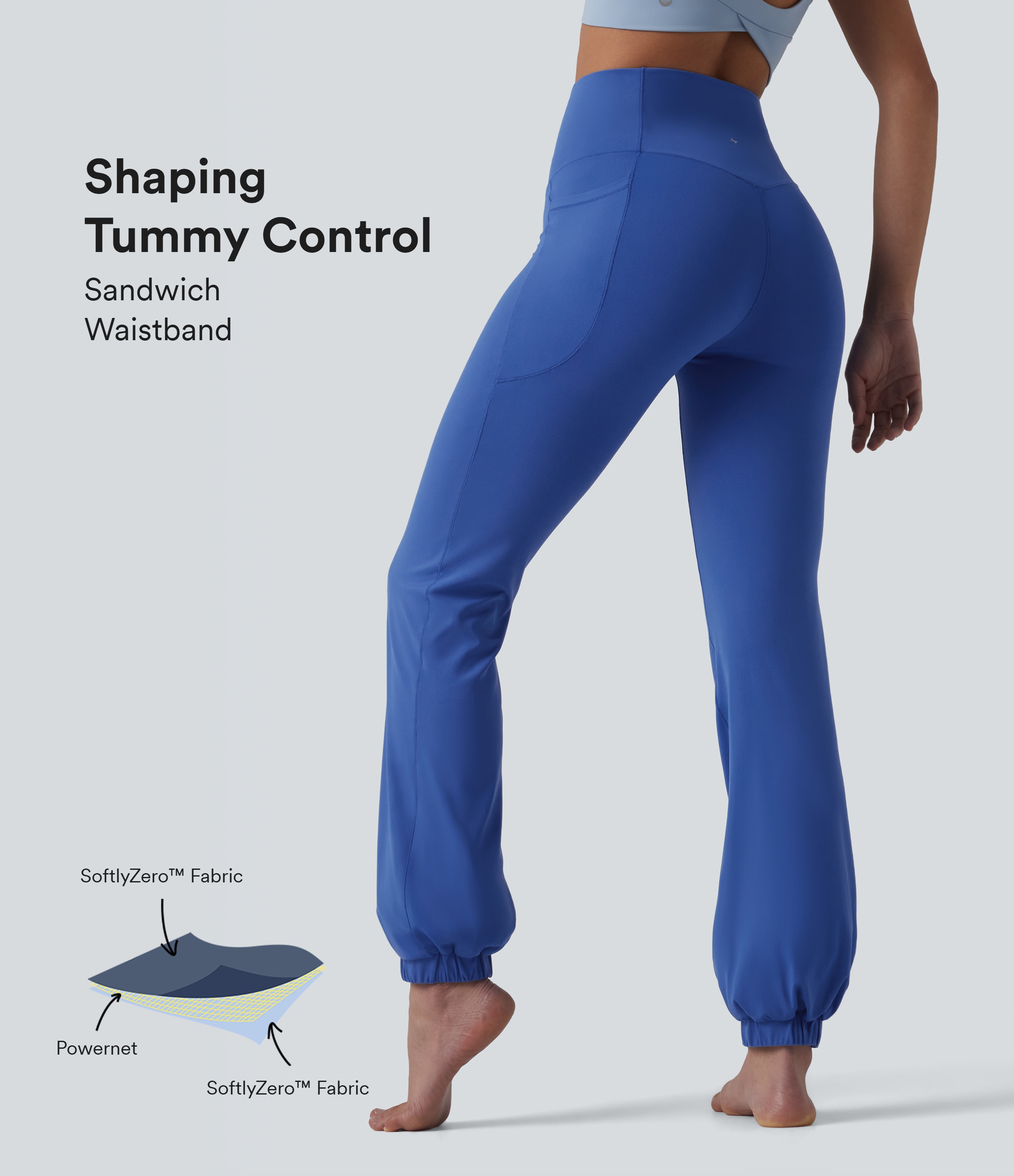 SoftlyZero™ High Waisted Tummy Control Dance Balloon Joggers with Pockets