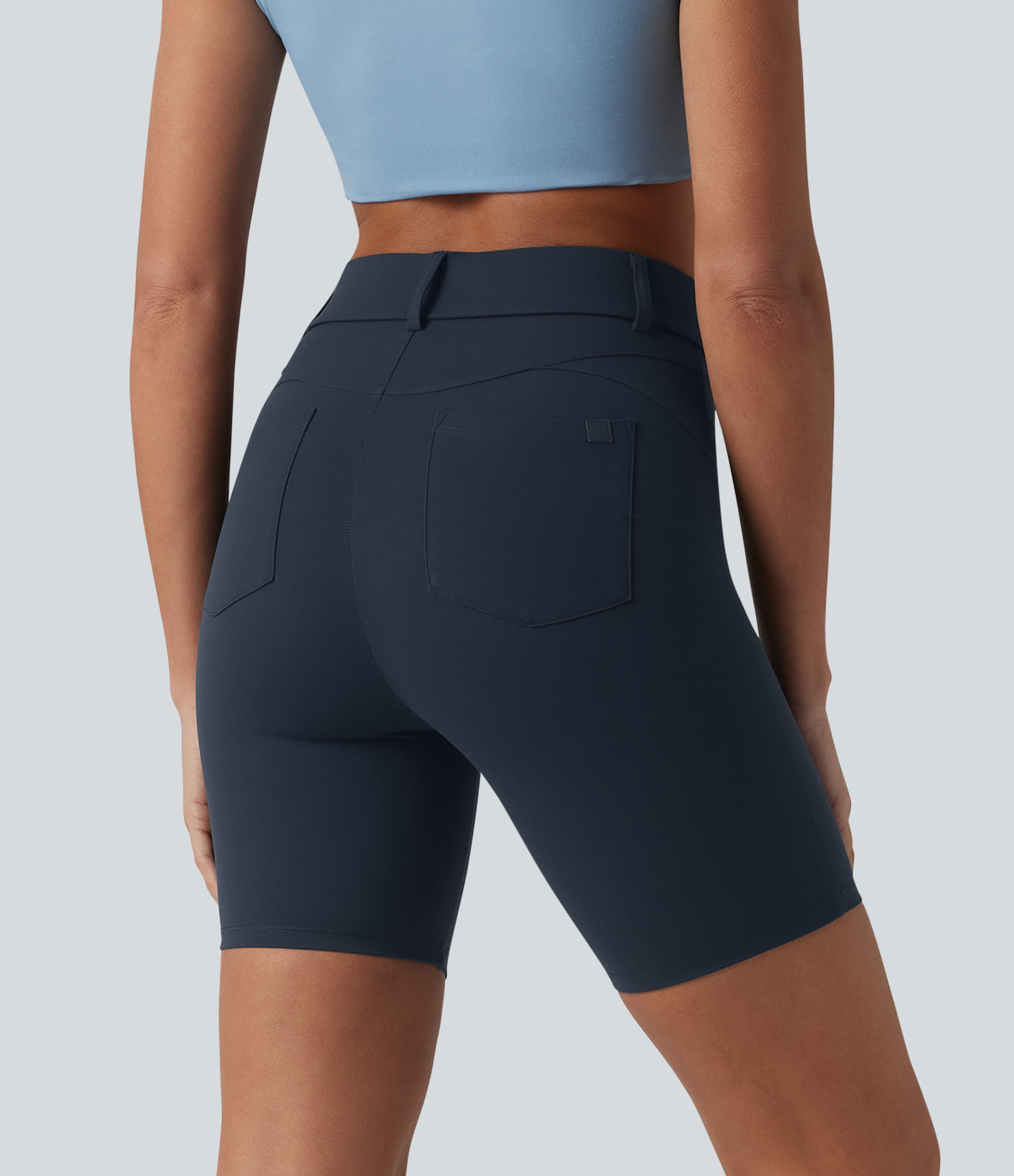 Short cycliste décontracté taille haute Halara UltraSculpt™ 7'' avec poches