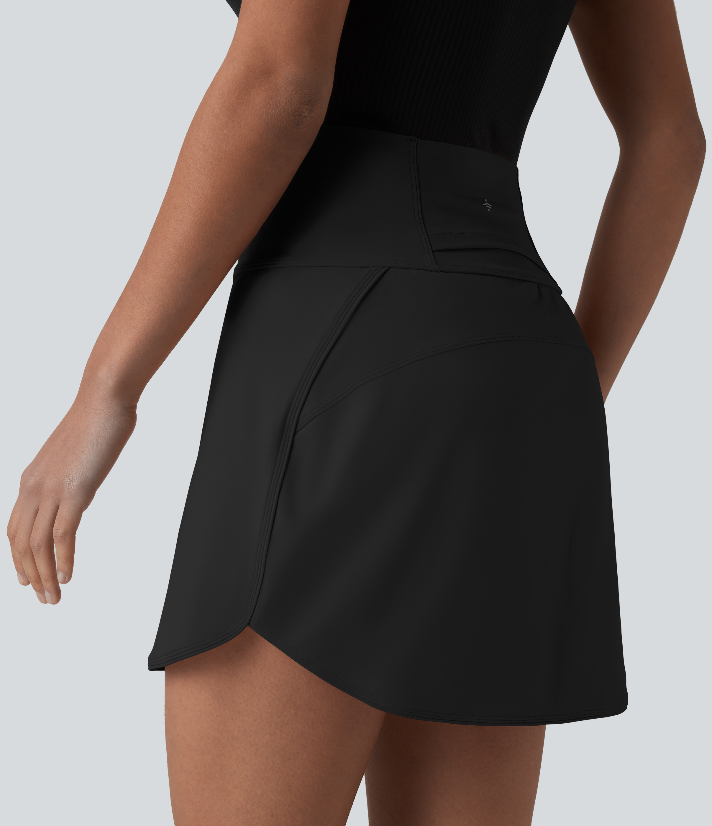 SoftlyZero™ Airy Ultra High-Waist Tummy Control Curved Hem 2-in-1 Cool Touch Golf Mini Skirt with Pockets