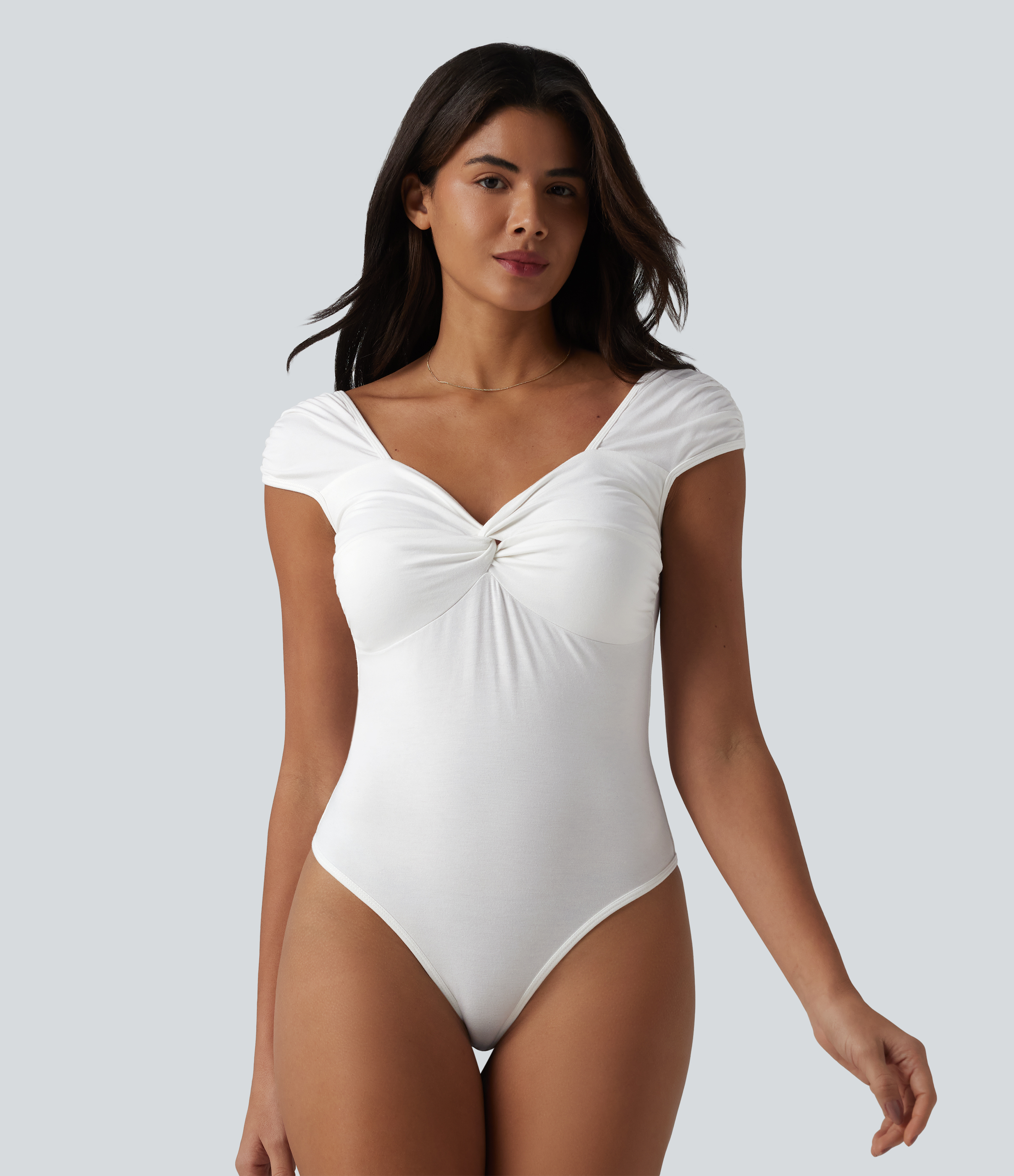 Lässiger Bodysuit mit kurzen Ärmeln