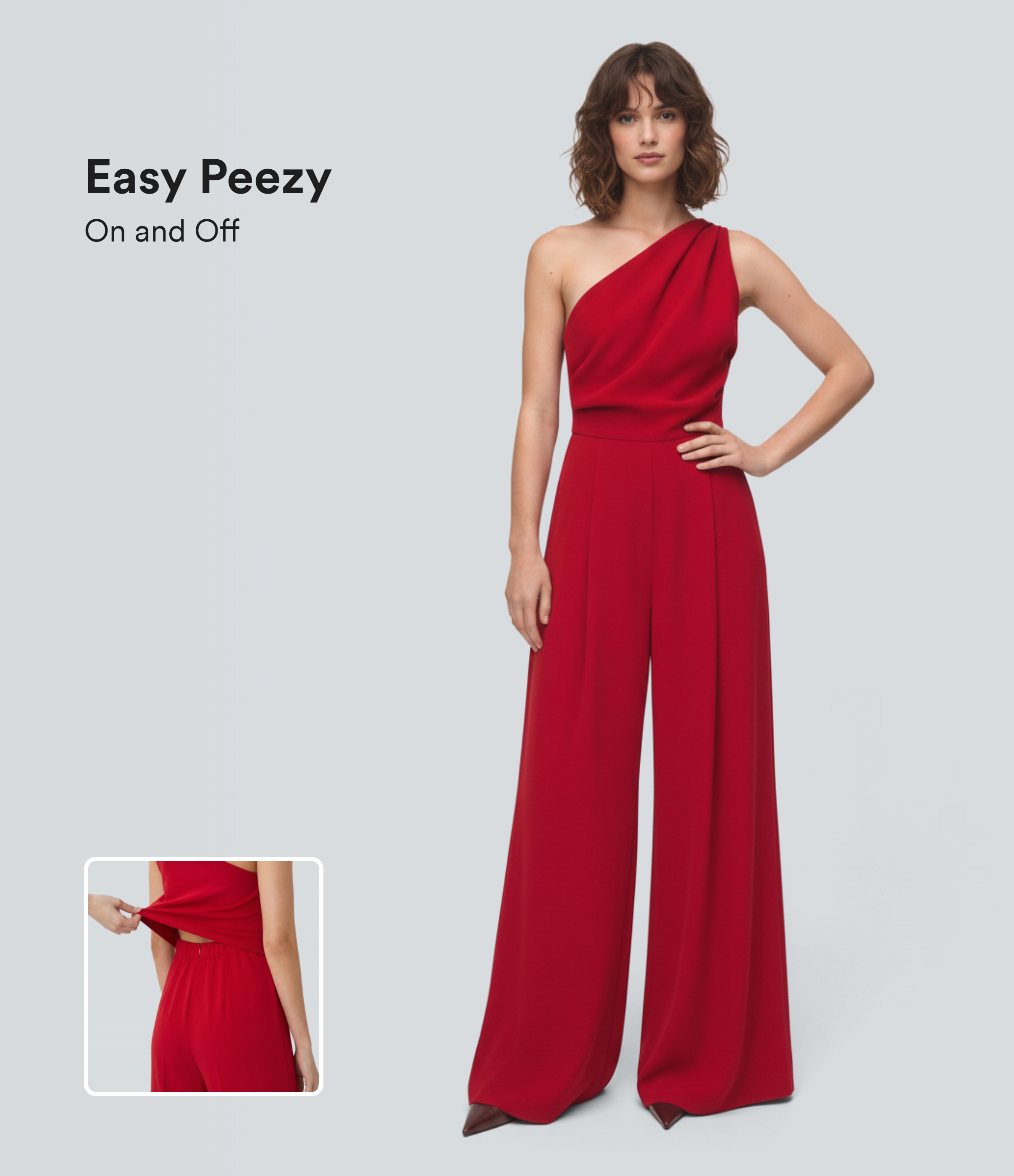 Jumpsuit med én skulder — Easy Peezy-udgave