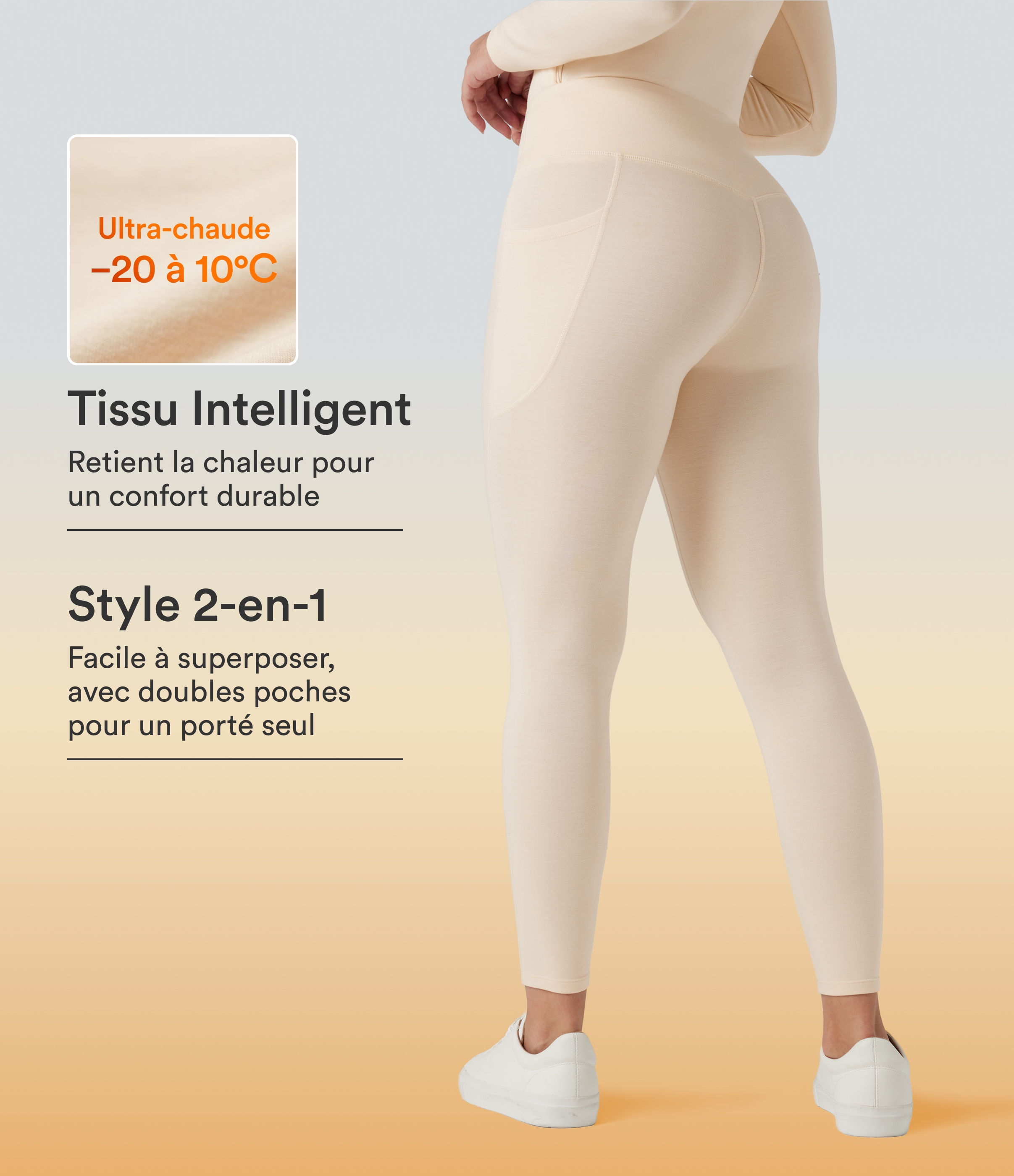 Halara HeatCore beheizbare Leggings mit hohem Bund und Taschen