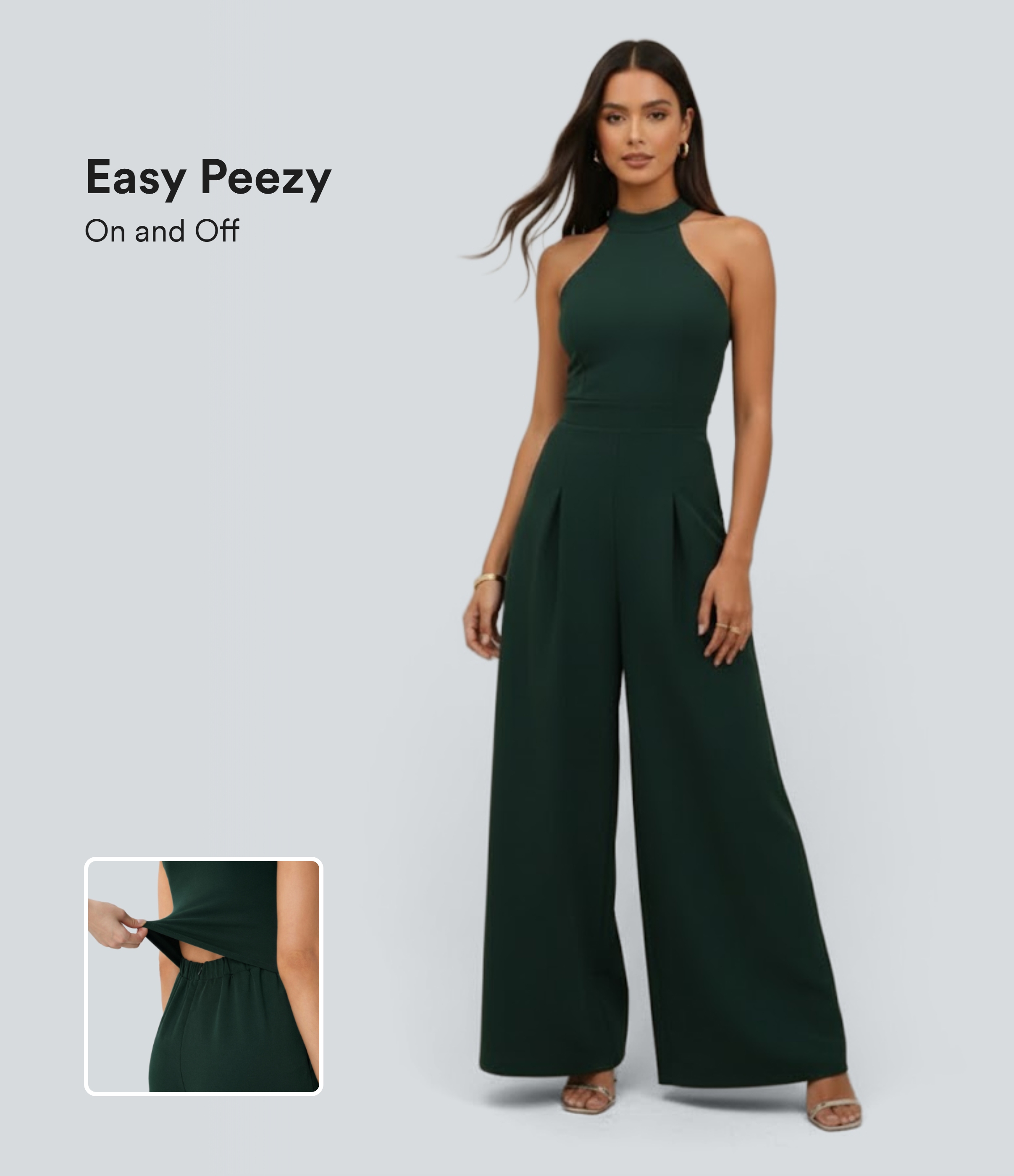 Halter Casual Jumpsuit-Easy Peezy Edition