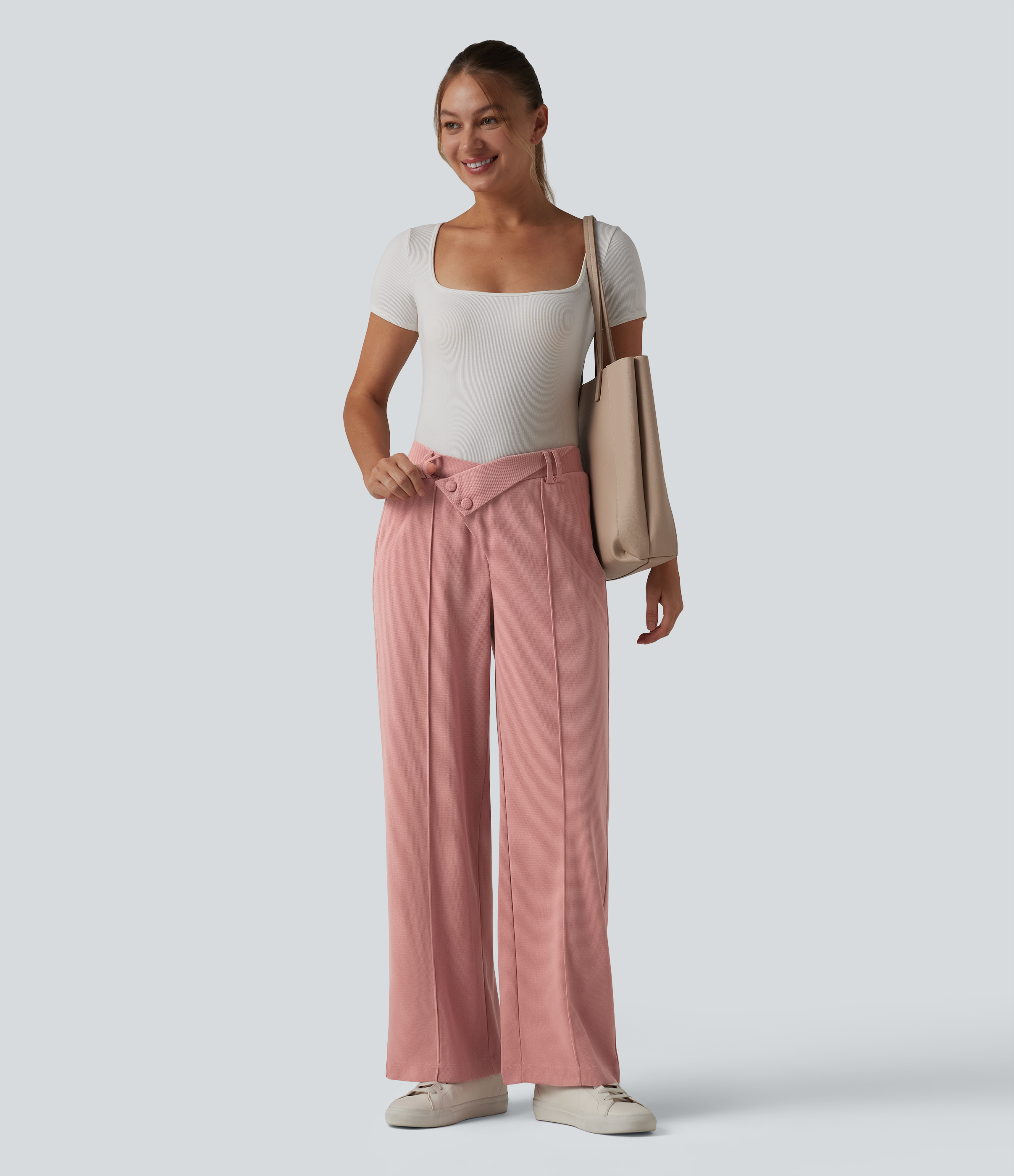 Women's Halara Flex™ High Waisted Straight Leg Waffle Work Pants