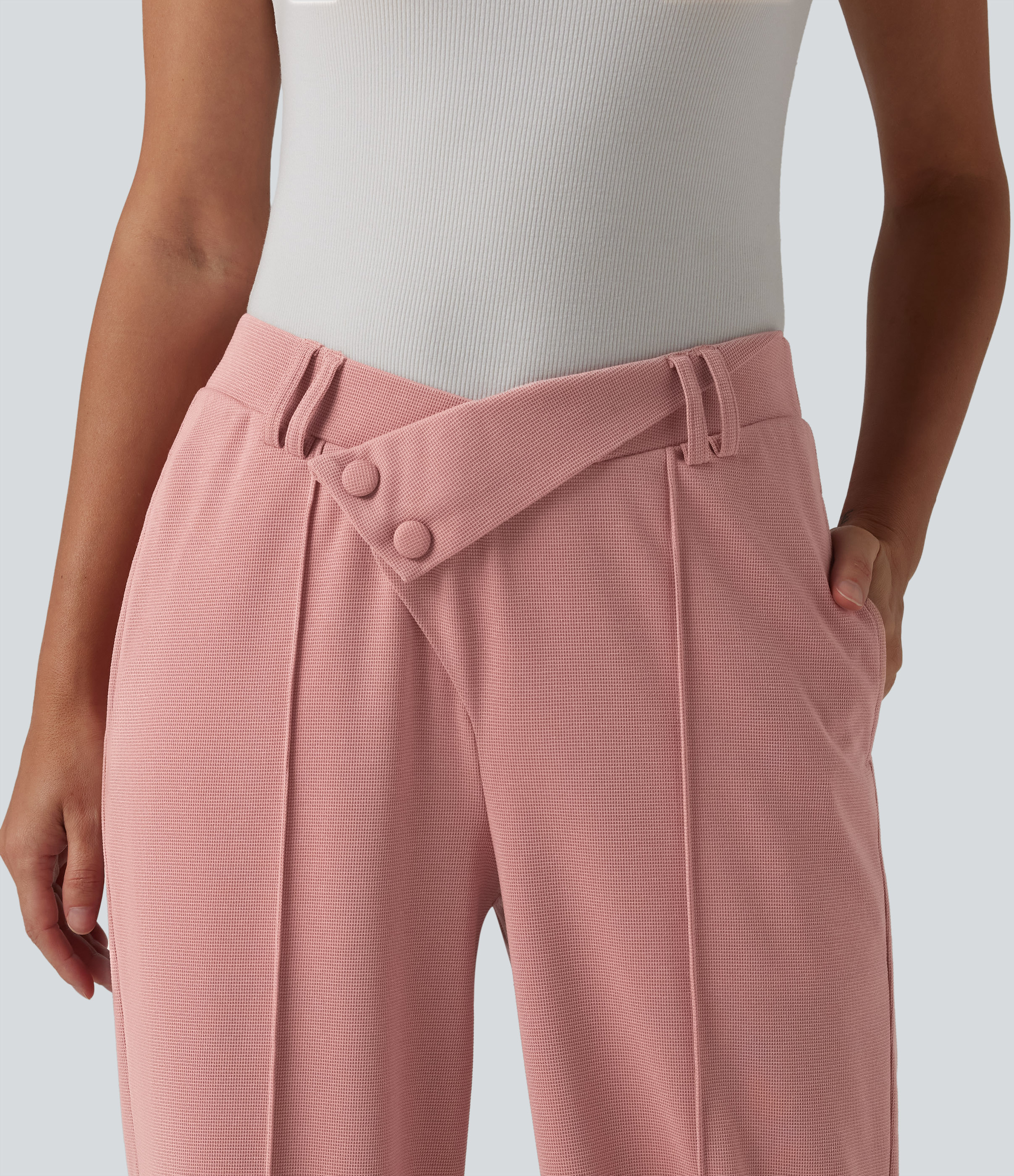 Women's Halara Flex™ High Waisted Straight Leg Waffle Work Pants
