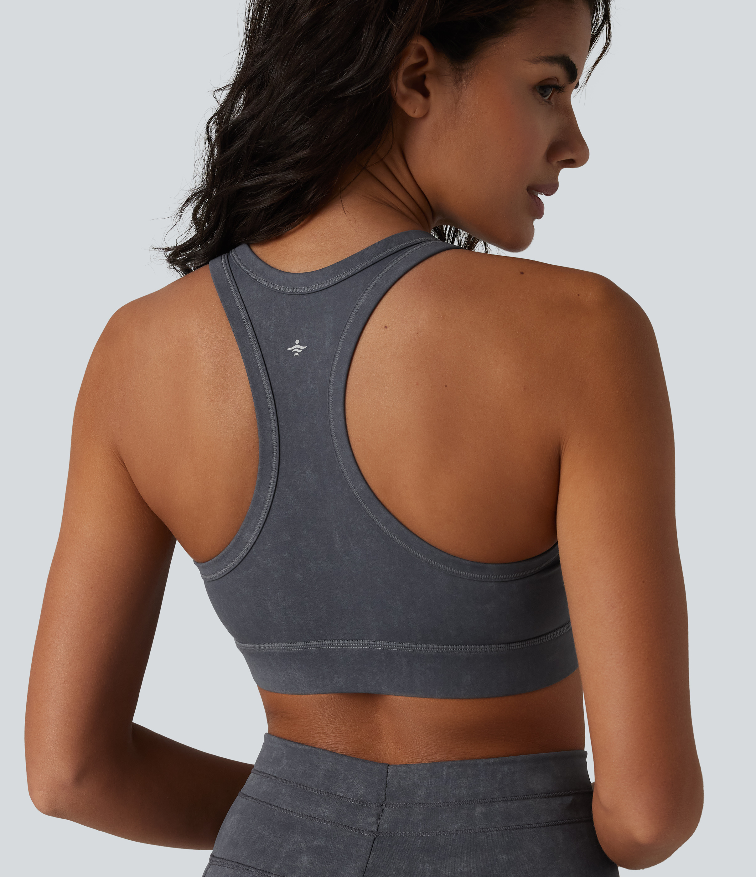 Yoga-Sport-BH mit niedrigem Support, U-Ausschnitt und Racerback