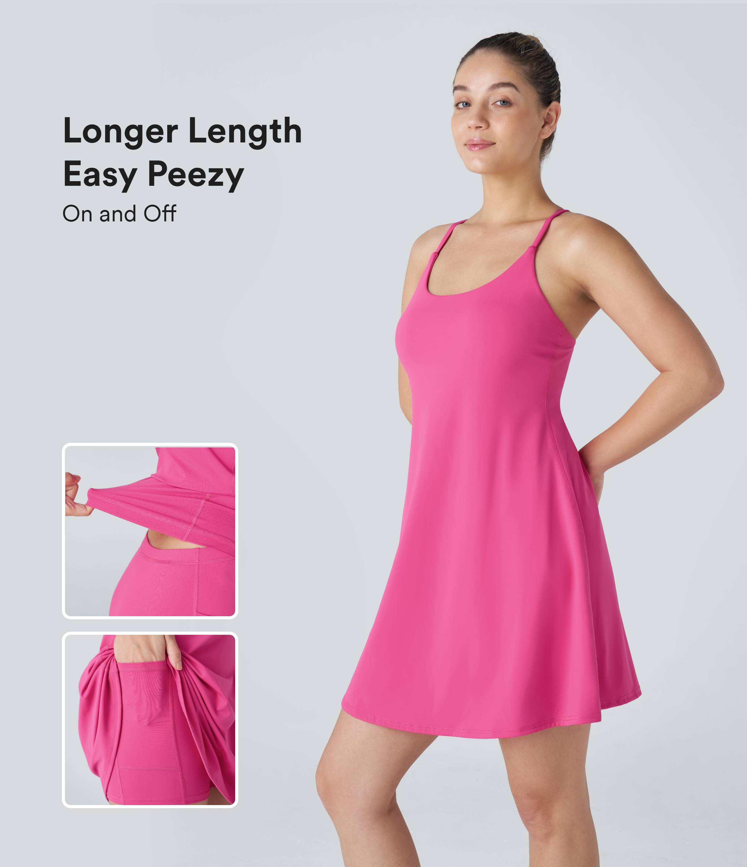 Softlyzero™ Plush Backless Active Dress-Longer Length-Easy Peezy Edition