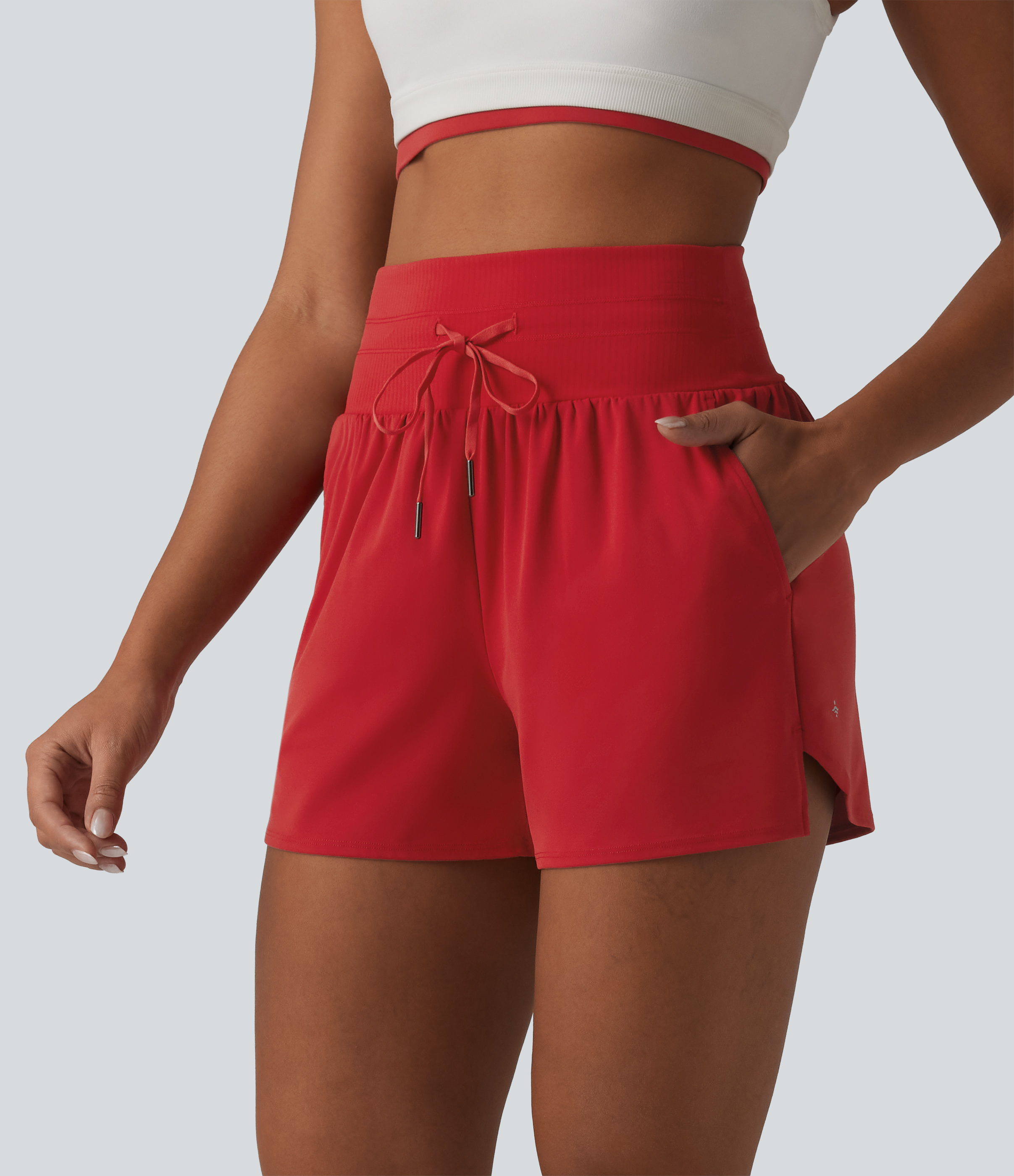 Short de yoga taille haute Halara UltraSculpt™ à cordon de serrage 9 cm avec poches