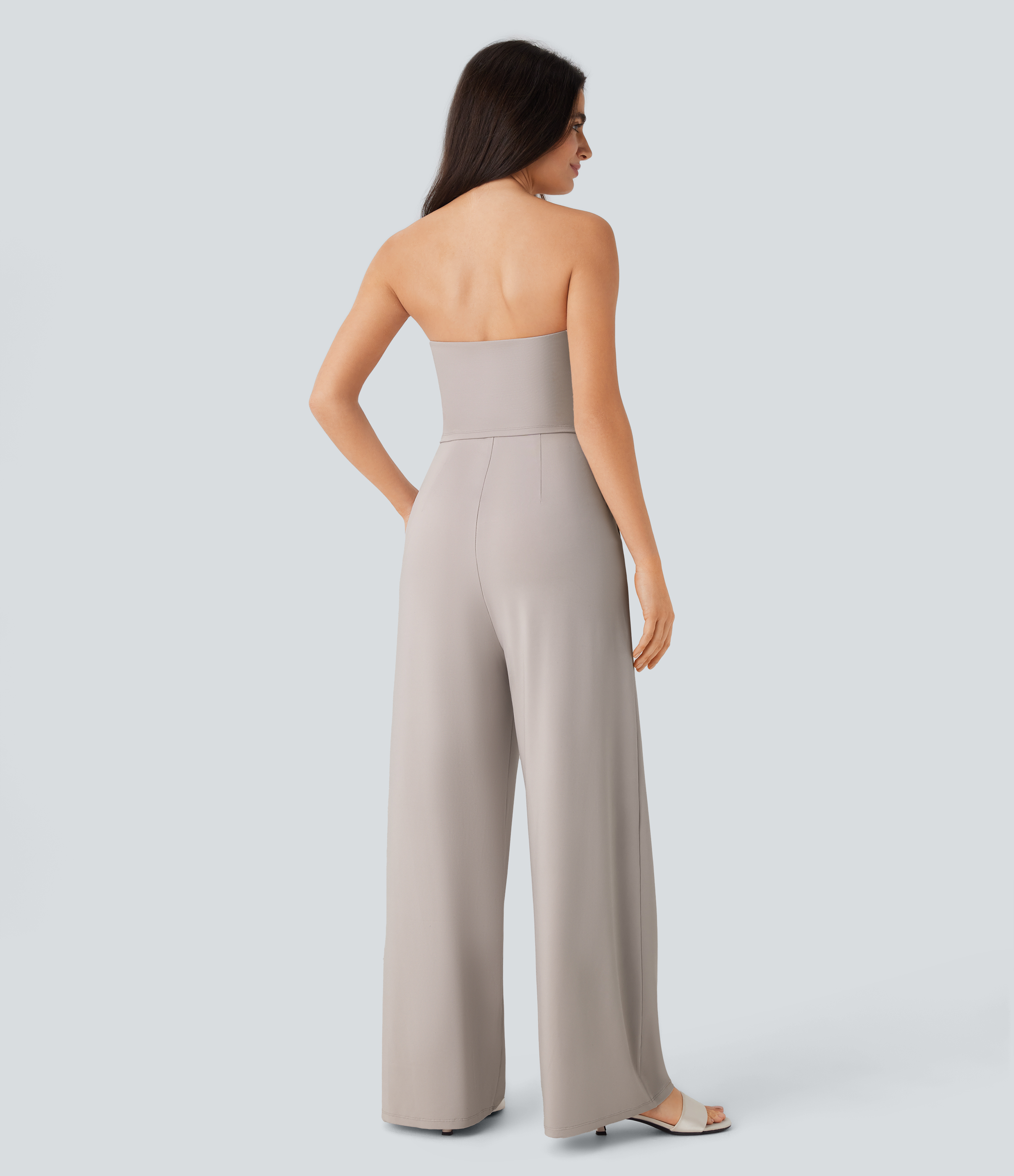 Ashes of Roses Tube Pocket Wide Leg Jumpsuit-Easy Peezy / 2