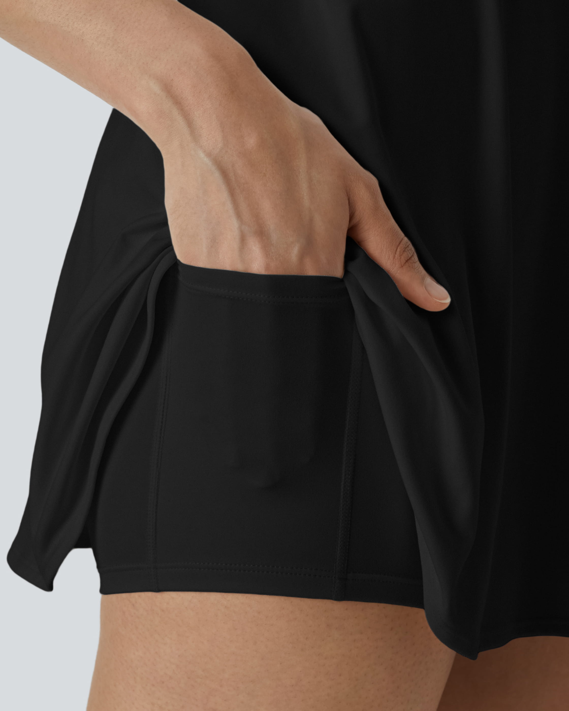 Almacenamiento oculto con shorts integrados