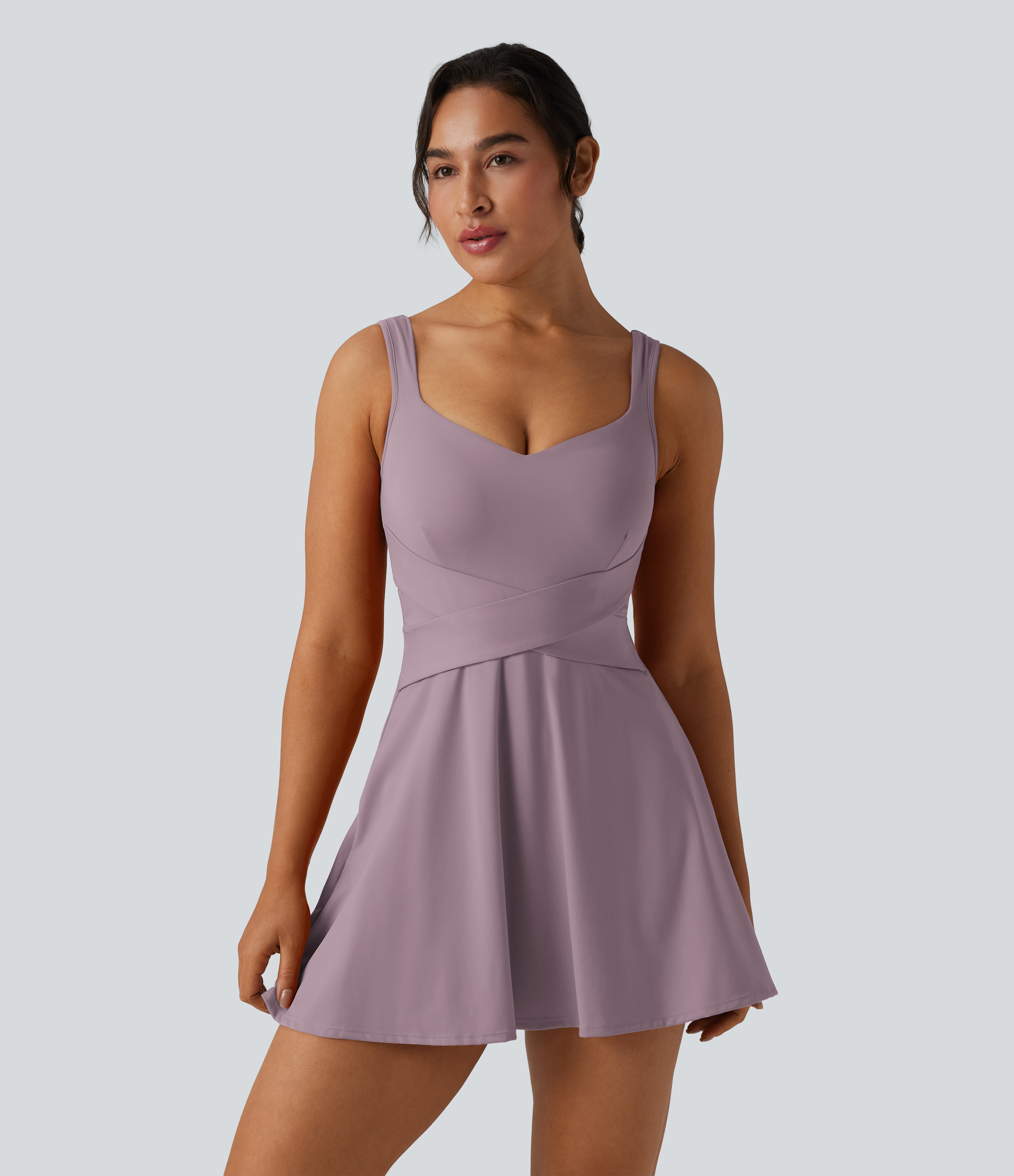 SoftlyZero™ Airy 2-in-1 Cool Touch Mini Tennis Active Dress with Pocket-Easy Peezy Edition-UPF50+