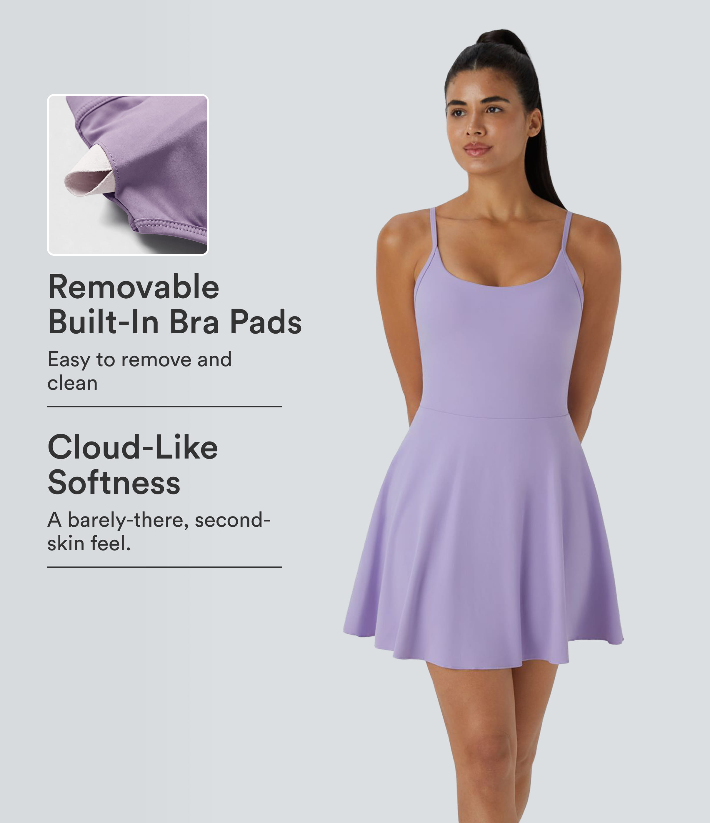 Softlyzero™ Plush Robe Sport Mini Dos Nu Bretelle Ajustable Poches 2 en 1