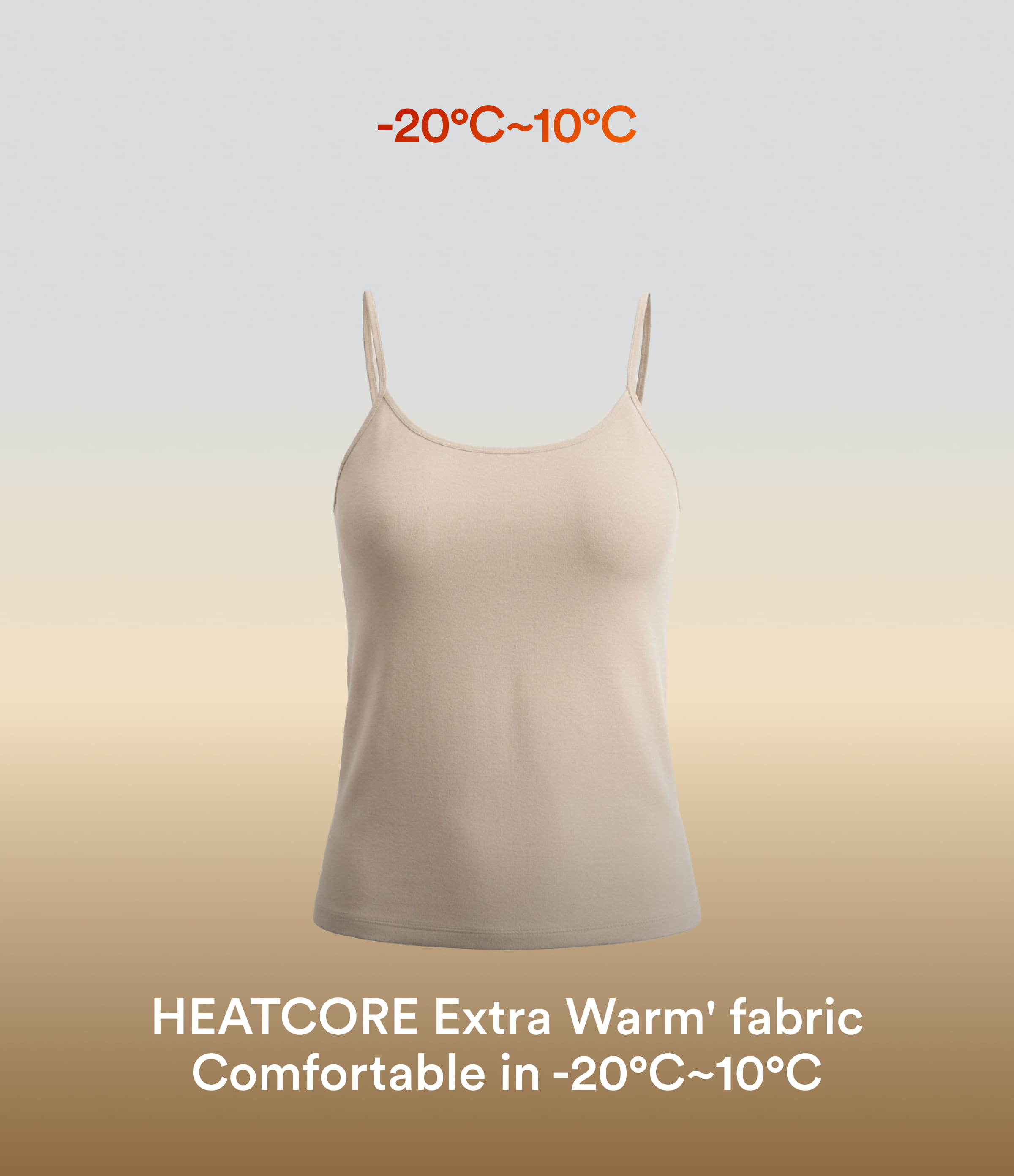 Whitecap Gray Halara HeatCore Casual Warming Tank Top / 2