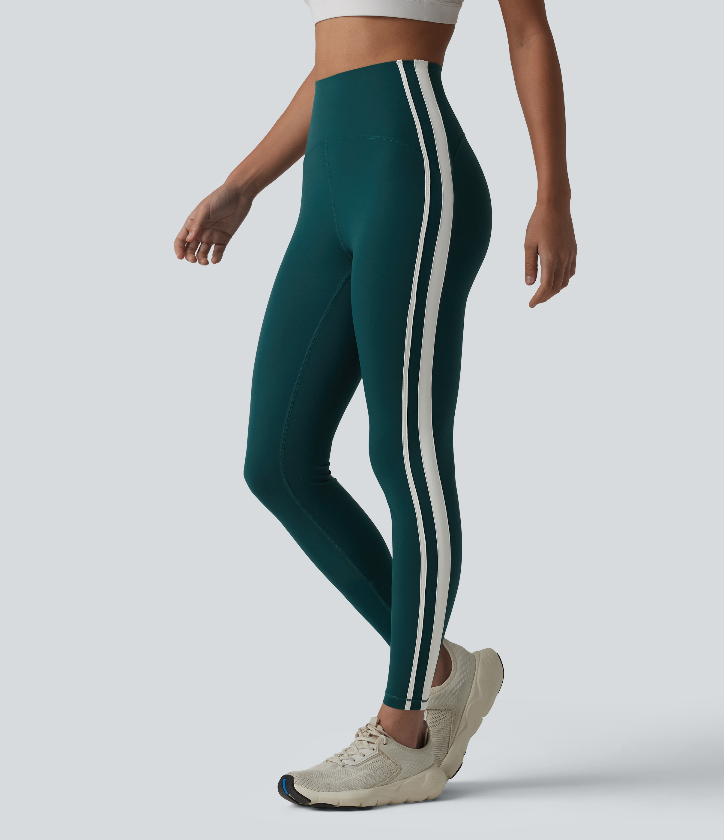 Halara Ultrasculpt™ Legging de yoga 7/8 taille haute, gainant (contrôle du ventre) avec bande latérale