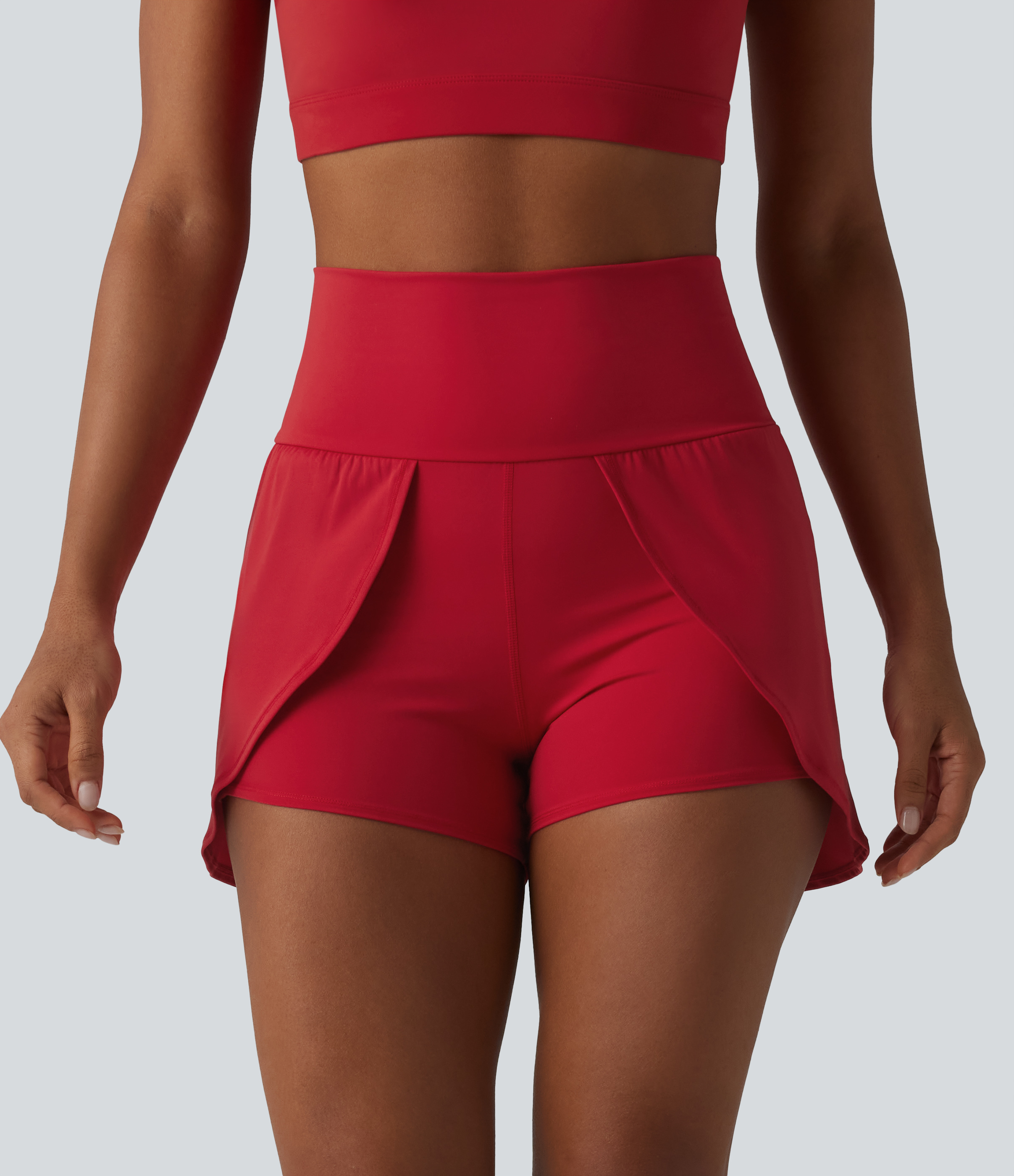 SoftlyZero™ Airy High Waisted Cool Touch Yoga Shorts 3'' with Pockets