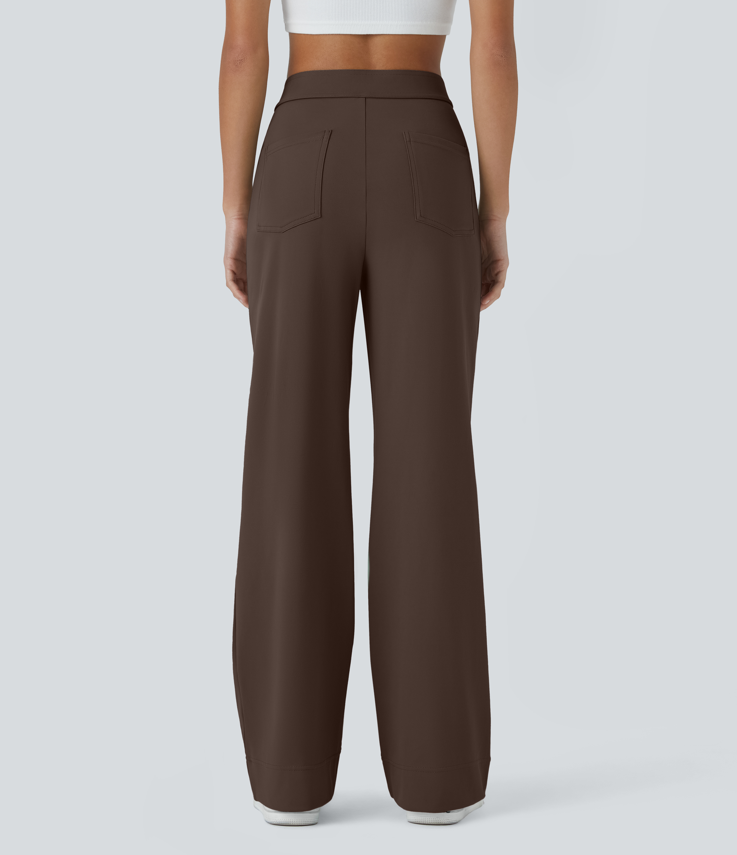 Chocolate Martini Pantalon taille haute coupe droite DayStretch avec poches / 2