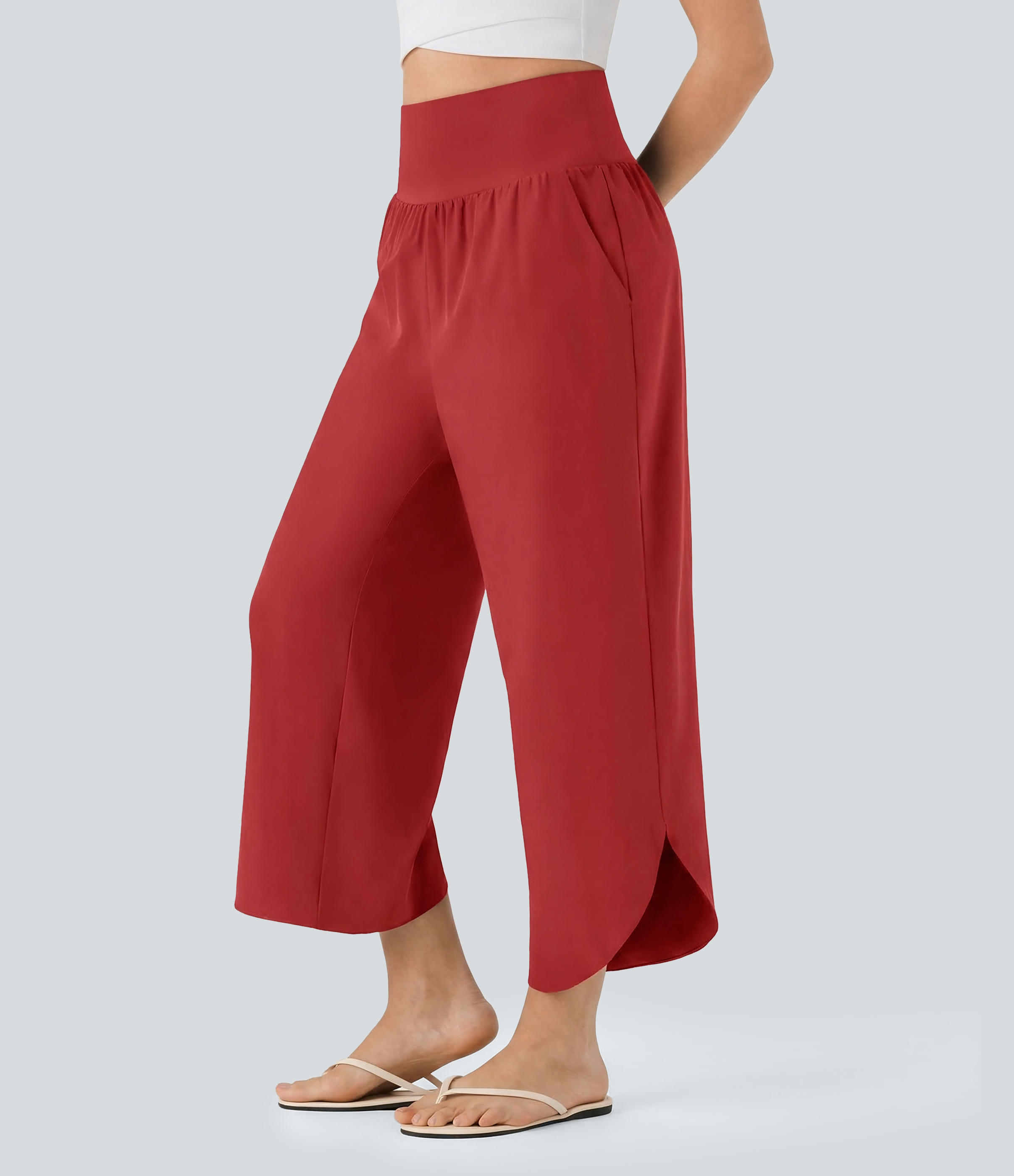 Pantalones SoCinched de Cintura Alta con Control de Abdomen, Bolsillos y Secado Rápido
