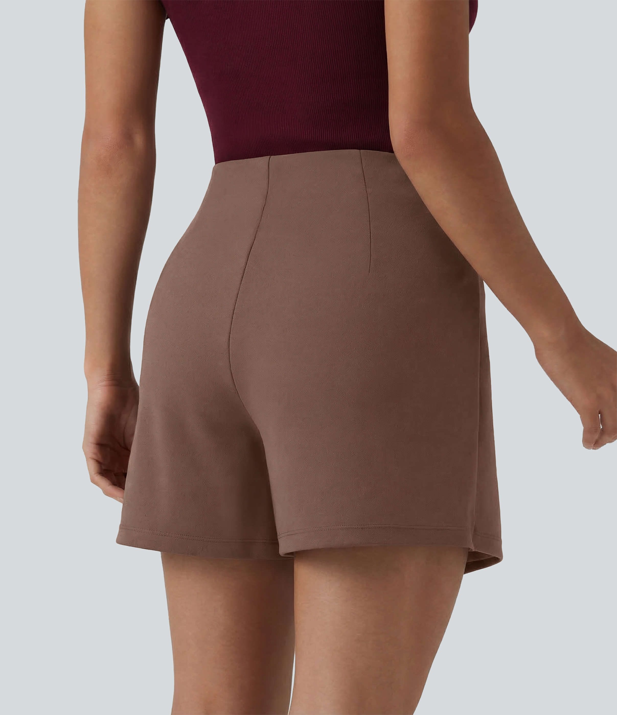 Acorn Jupe-short mini tailleur taille haute infroissable longueur rallongée / 2