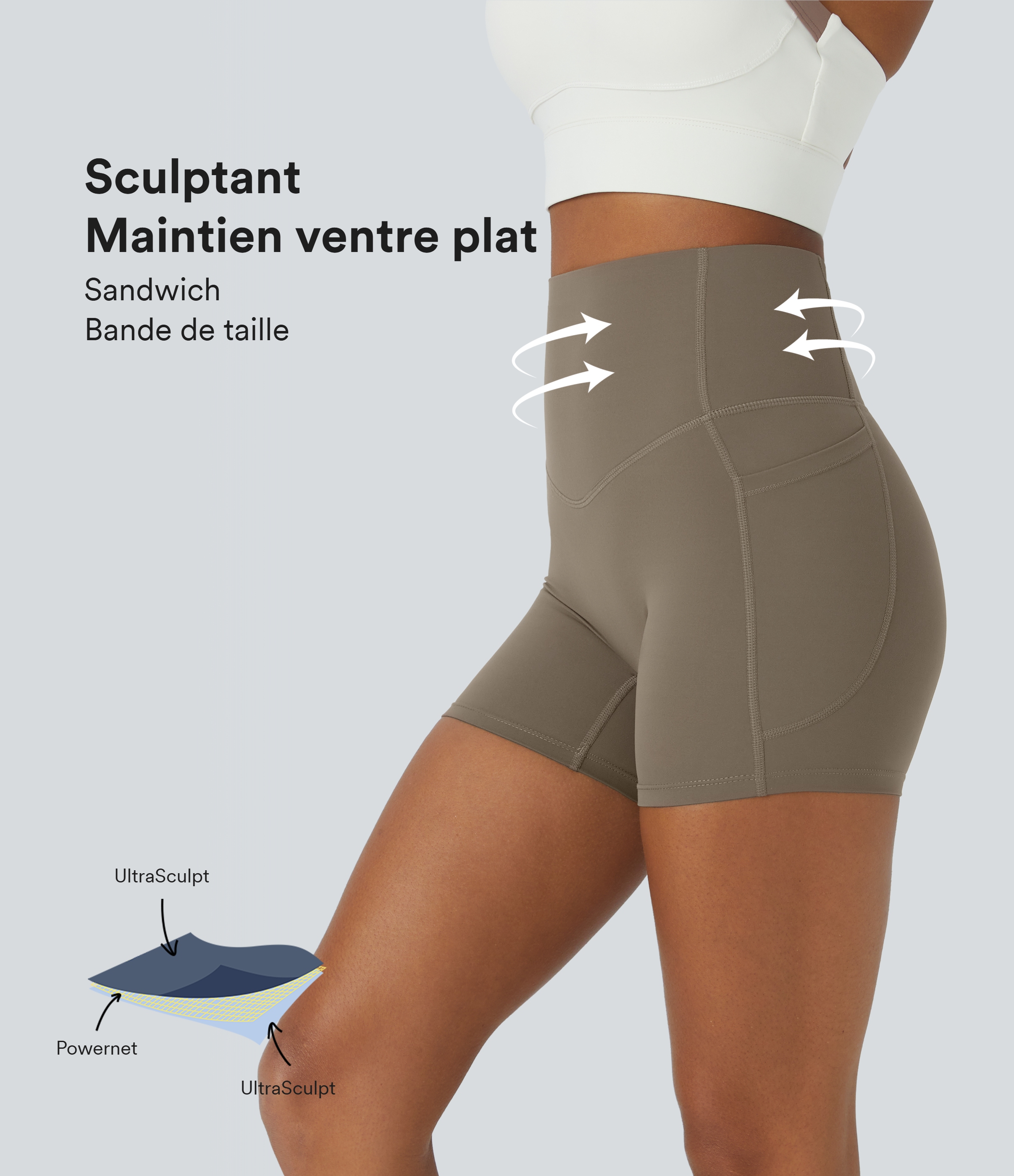Legging de yoga à coupe bootcut gainant taille haute avec poches Halara UltraSculpt™