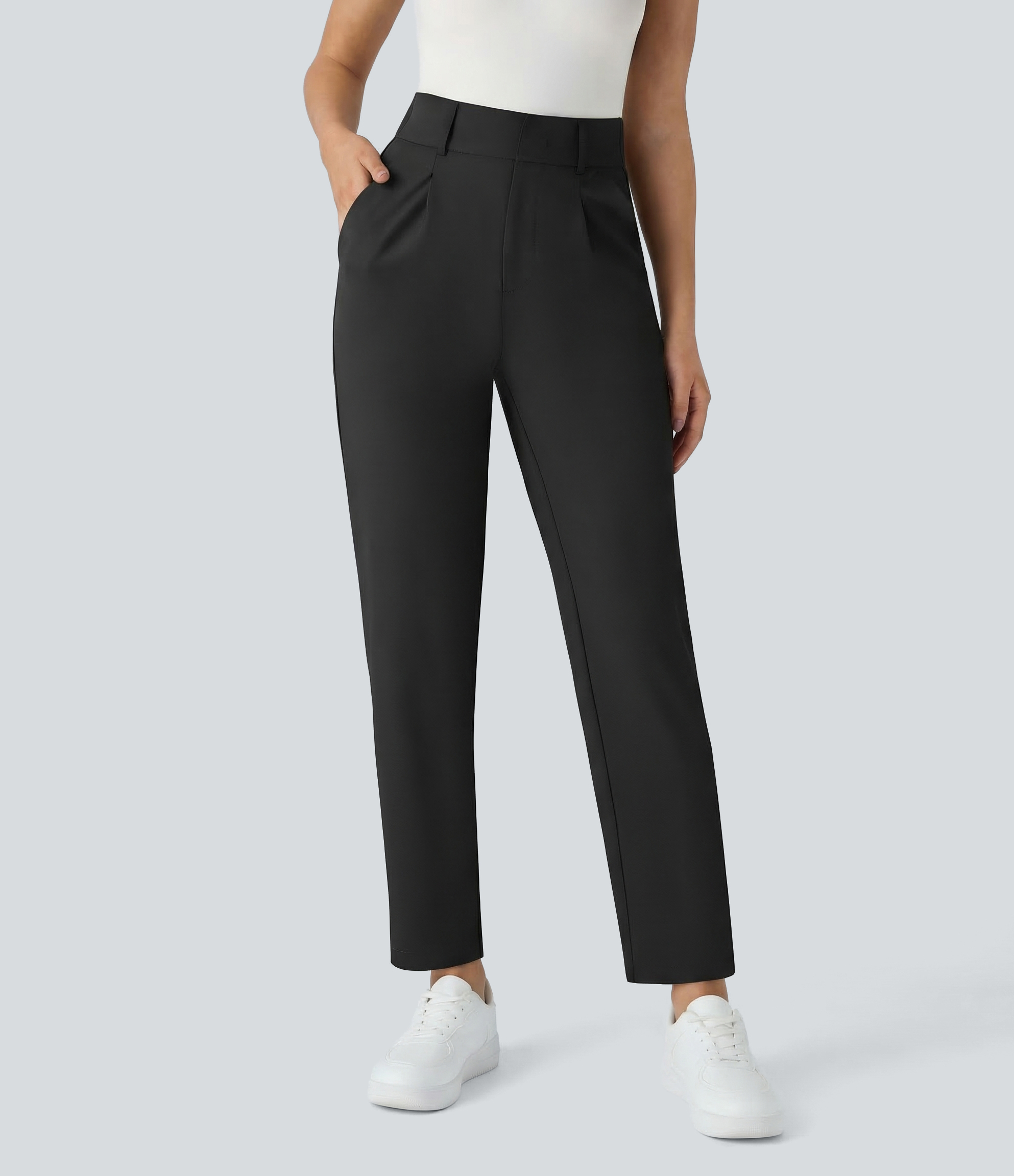 Halara Flex™ High Waisted Pocket Solid Work Tapered Pants