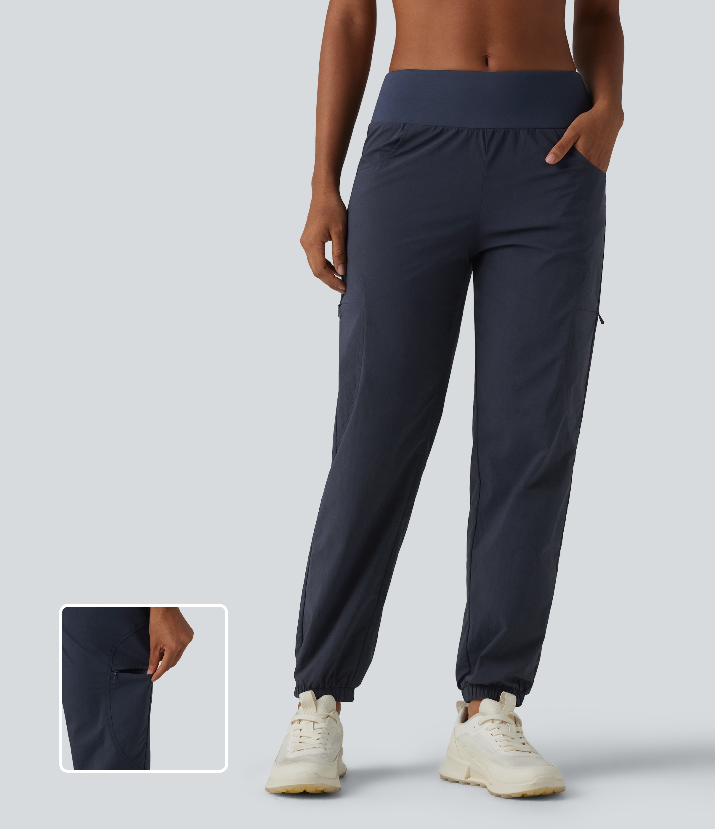 Low Rise Hiking Joggers with Pockets