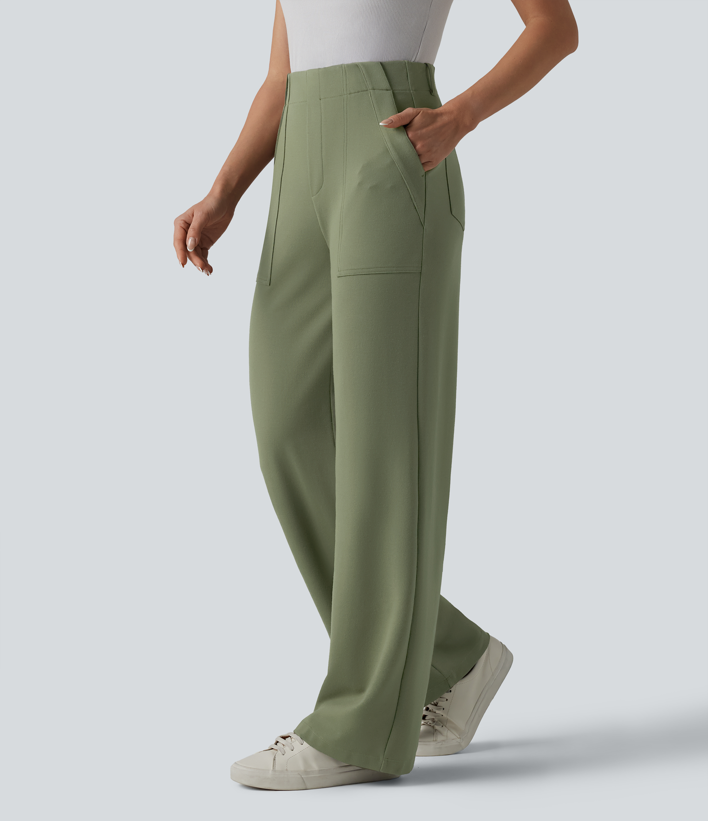 Halara Flex™ High Waisted Work Straight Leg Pants with Pockets