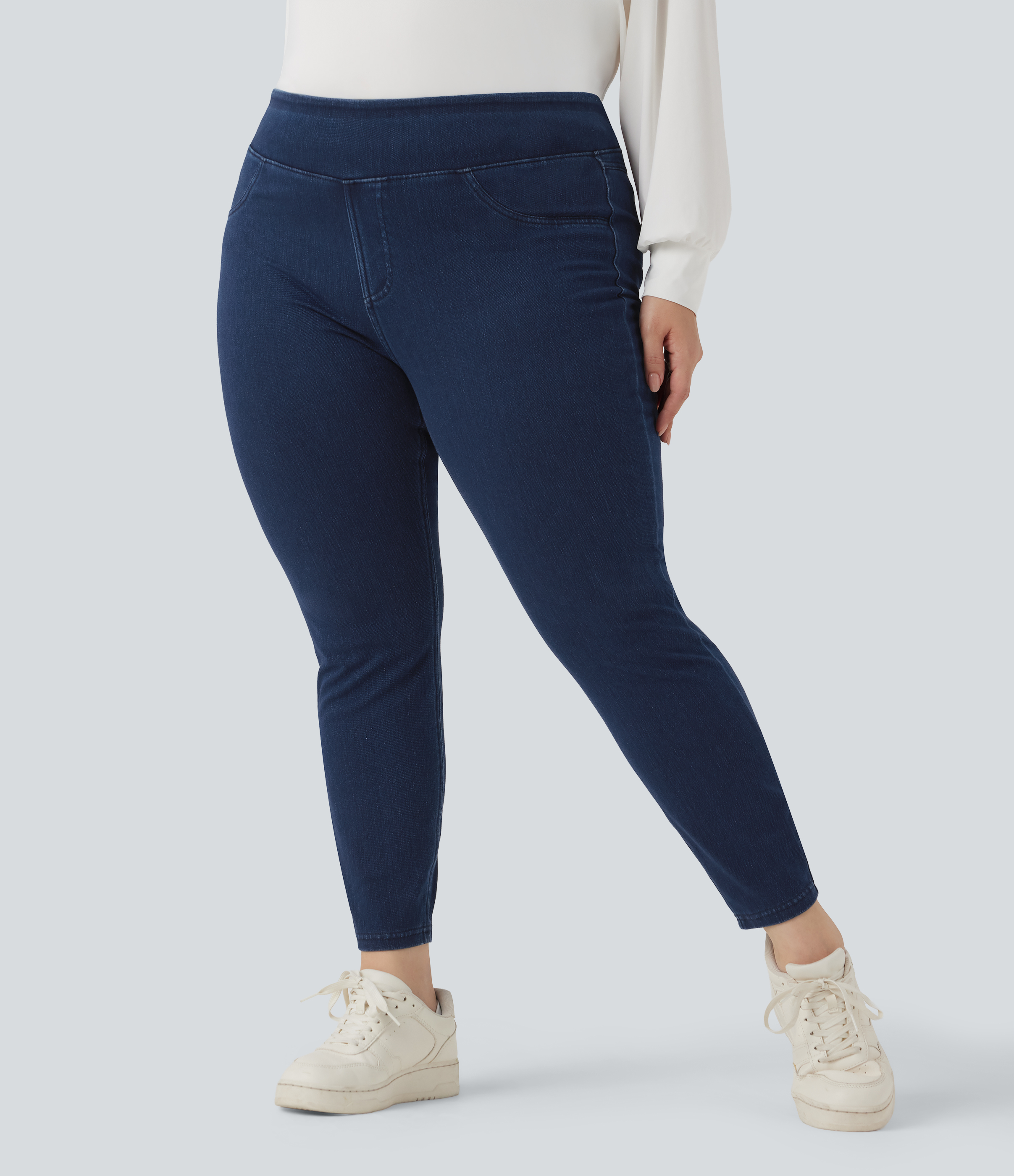 Women's Halara Flex™ High Waisted Pocket Denim Plus Size Casual