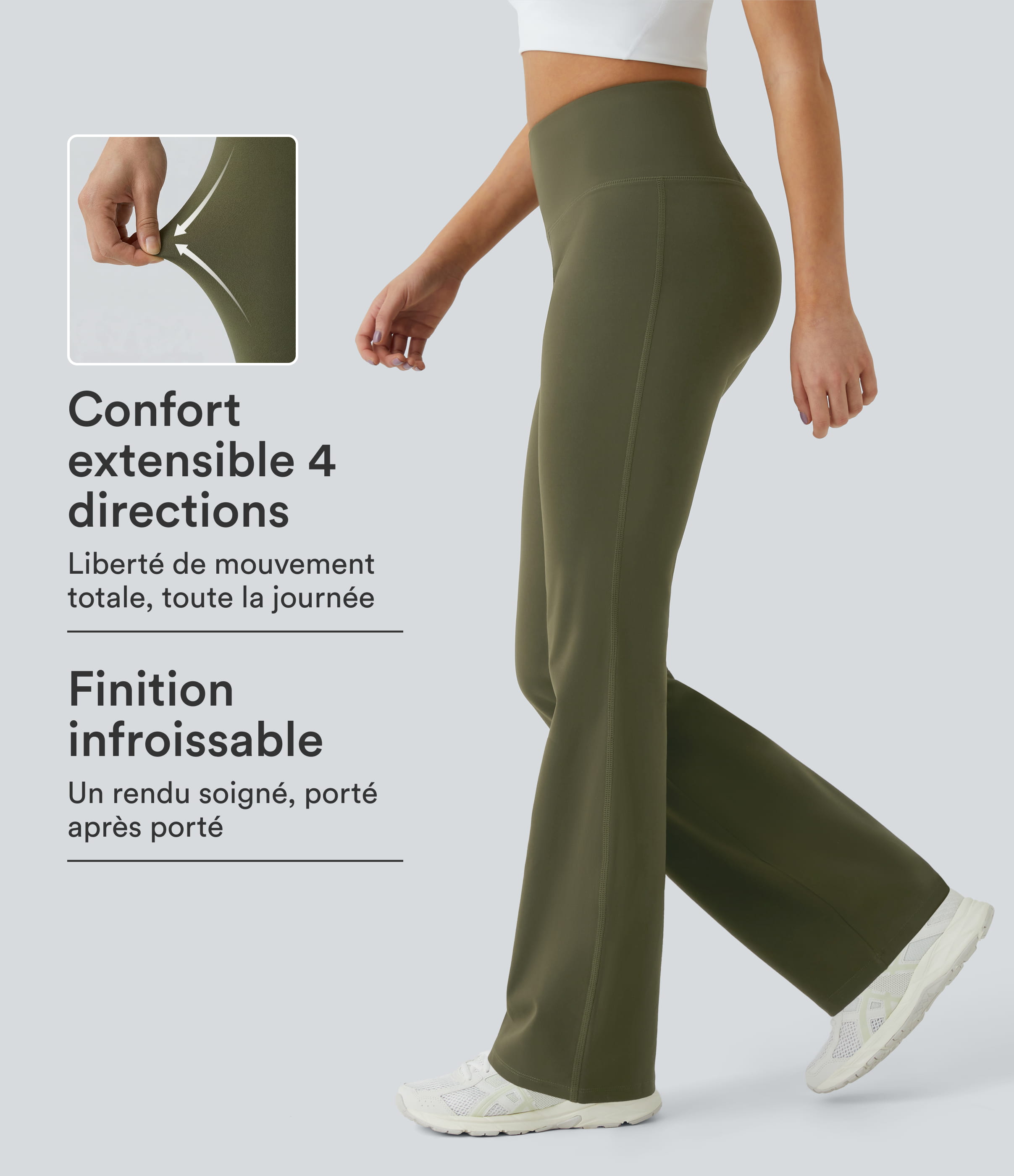 Legging uni taille haute DayStretch avec poches