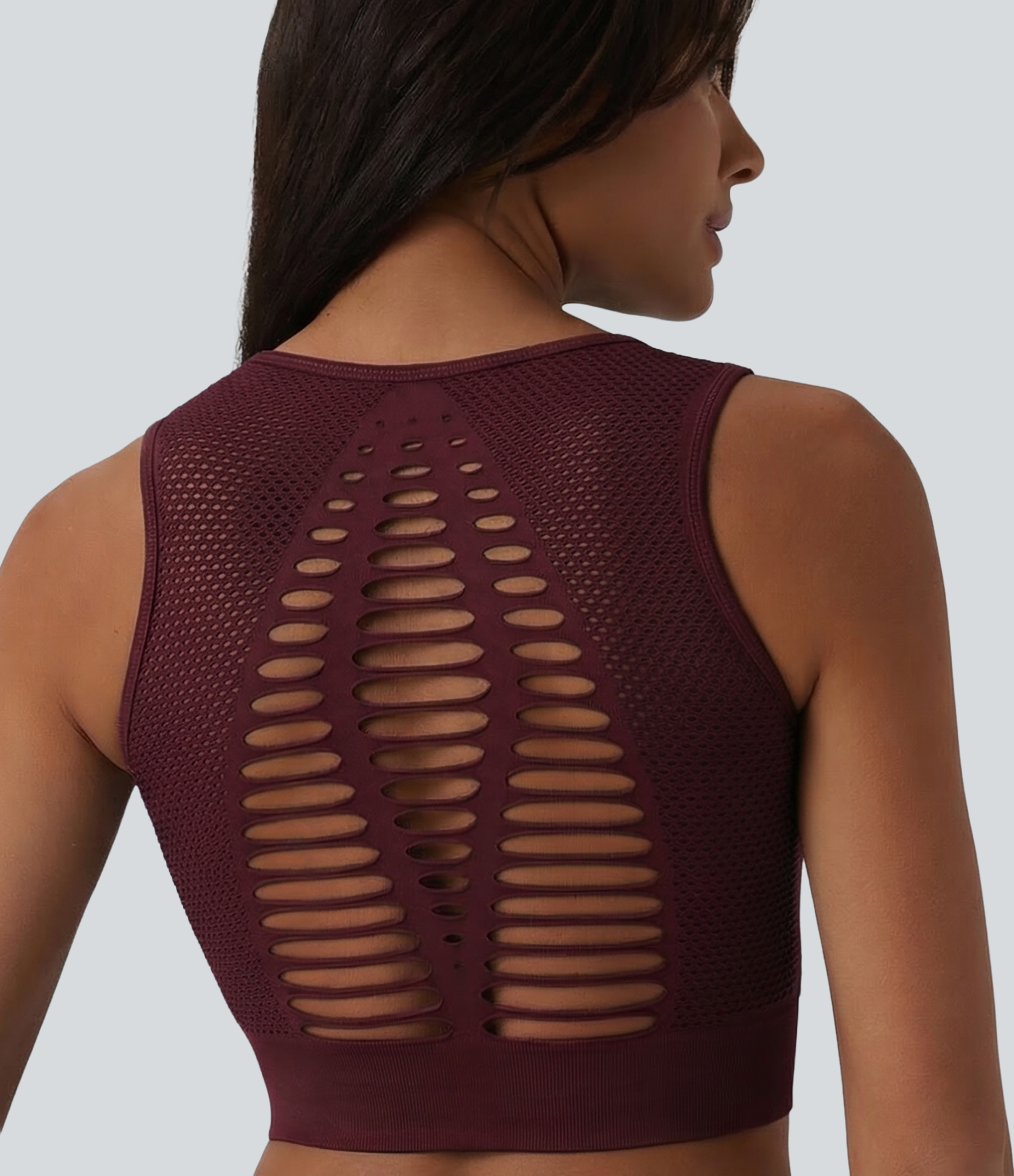 OneForm débardeur de yoga sans coutures Flow avec soutien-gorge intégré et découpe