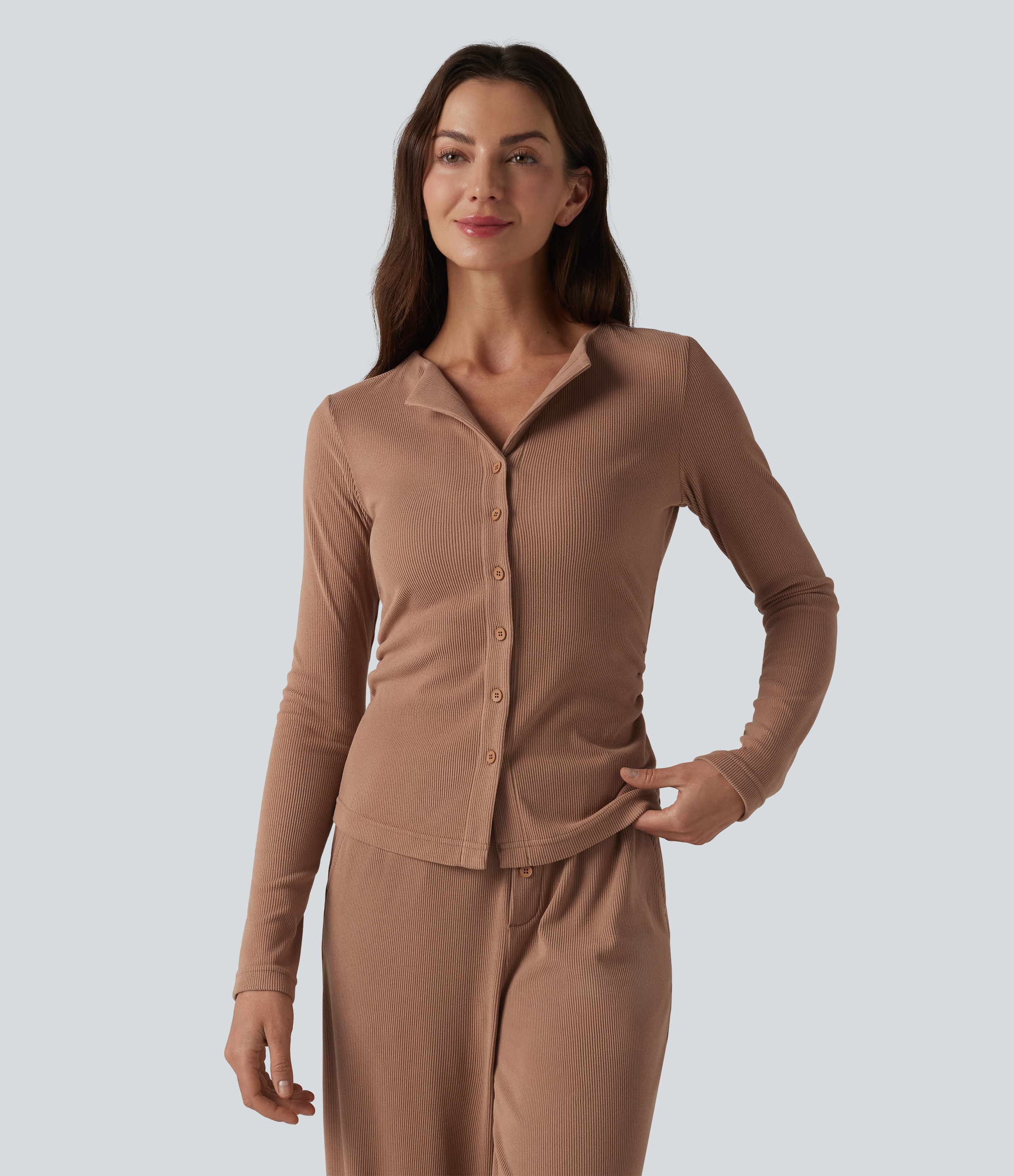 Top de manga larga para estar en casa