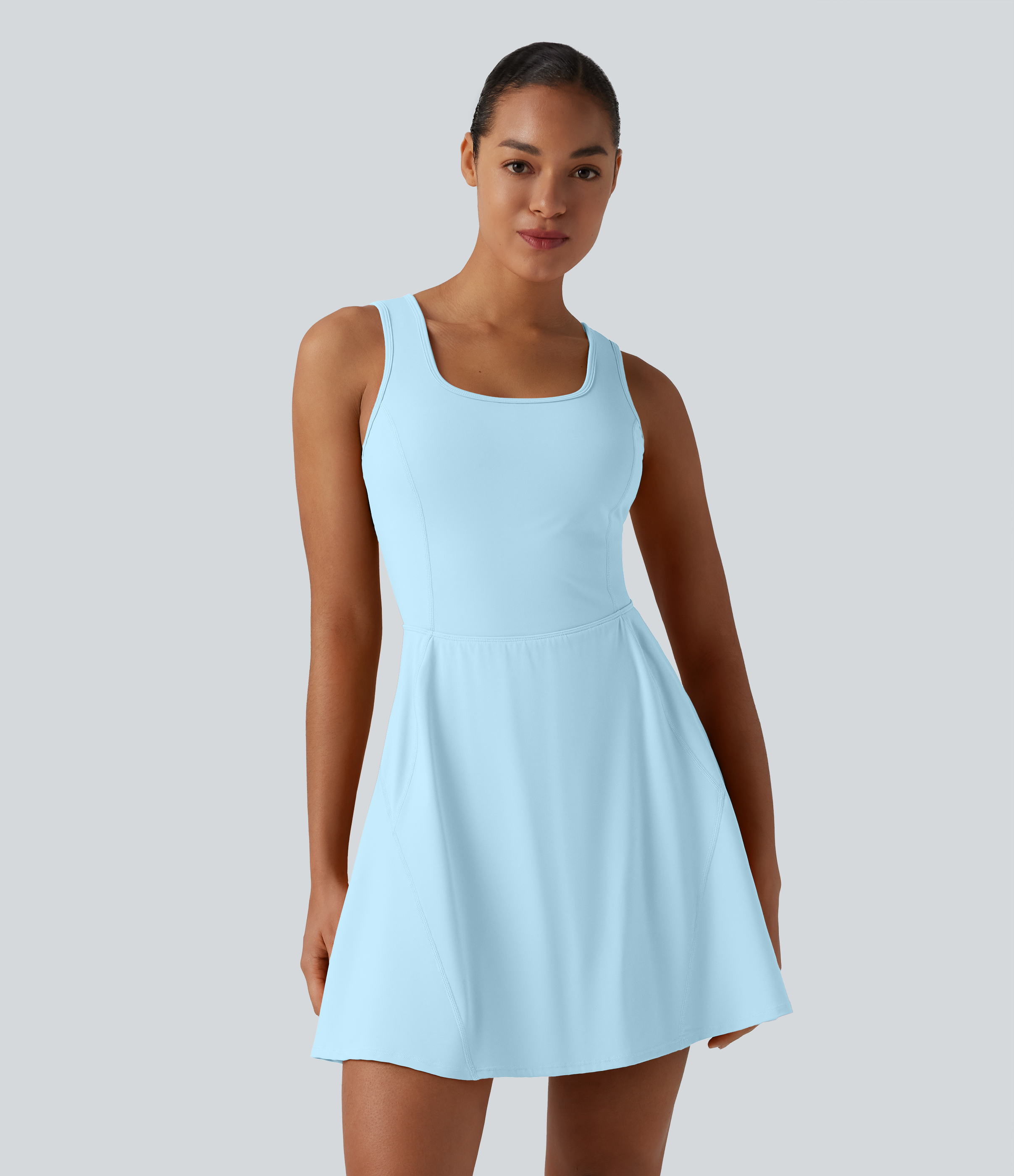 SoftlyZero™ Airy 2-in-1 Cool Touch Mini Dance Active Dress with Pockets-Easy Peezy Edition-Longer Length