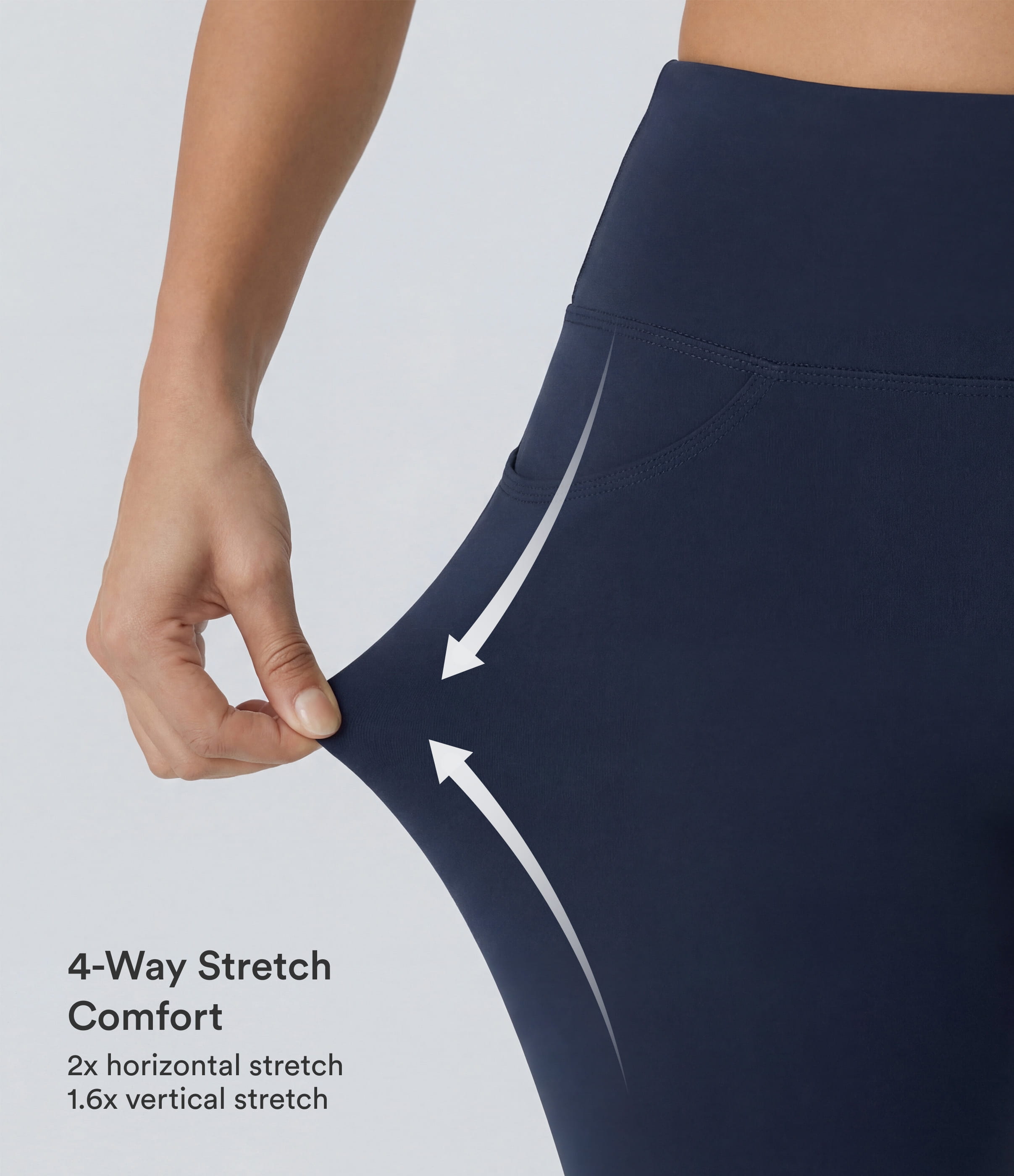 Midnight Blue DayStretch High Waisted Pocket Flare Yoga Leggings / 2