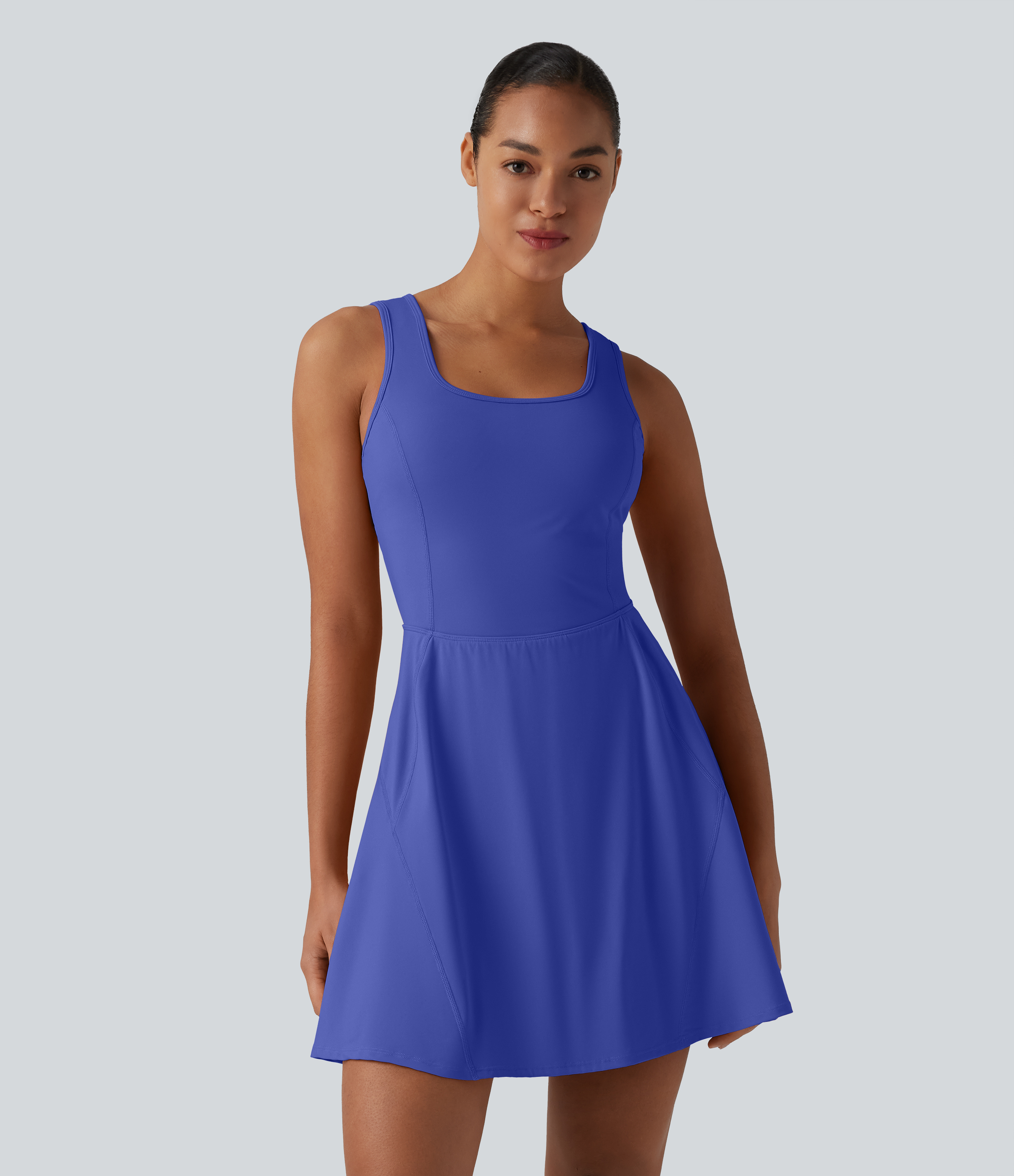 SoftlyZero™ Airy 2-in-1 Cool Touch Mini Dance Active Dress with Pockets-Easy Peezy Edition-Longer Length