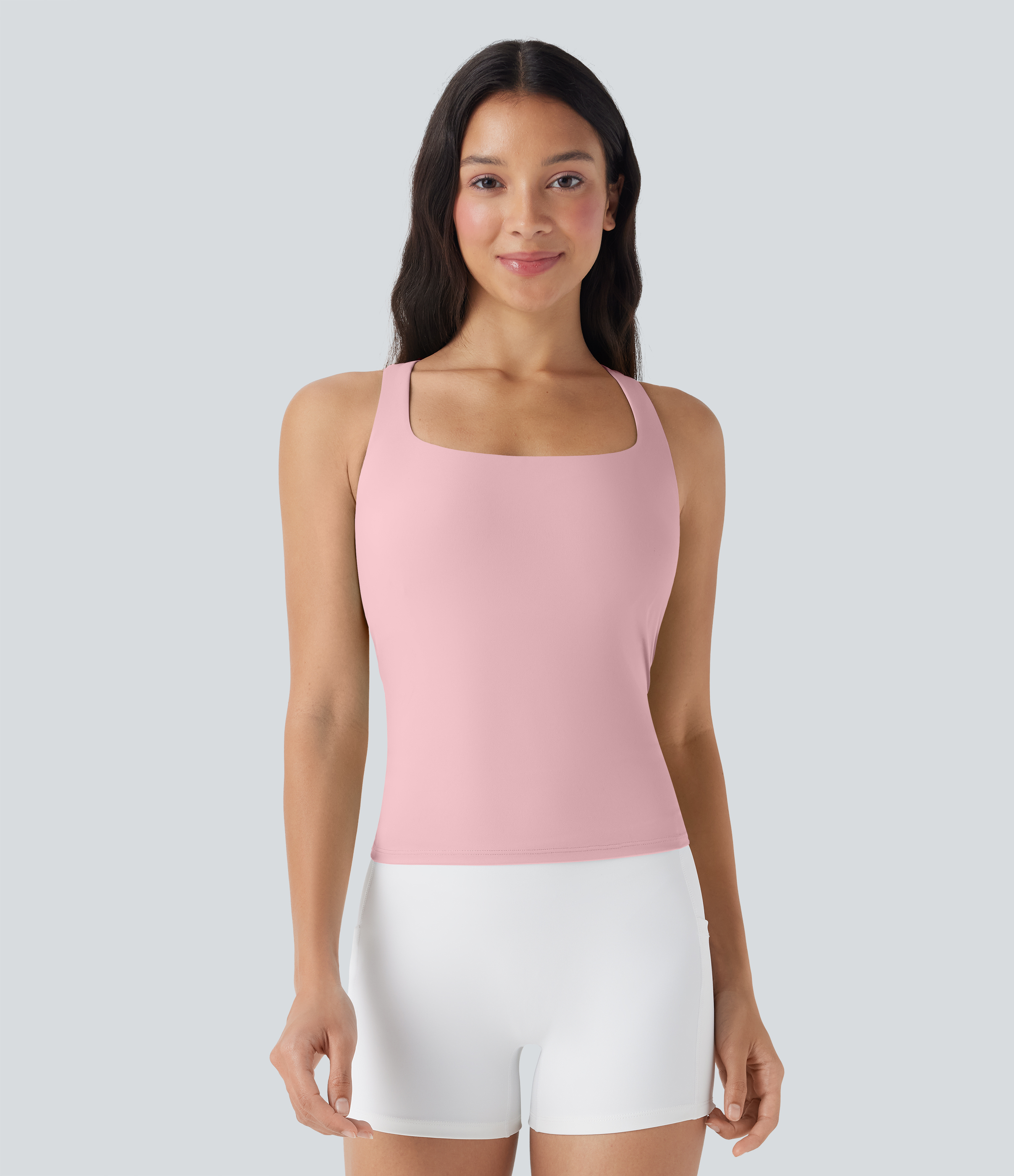Women's SoftlyZero™ Airy Square Neck Cropped InstantCool Running