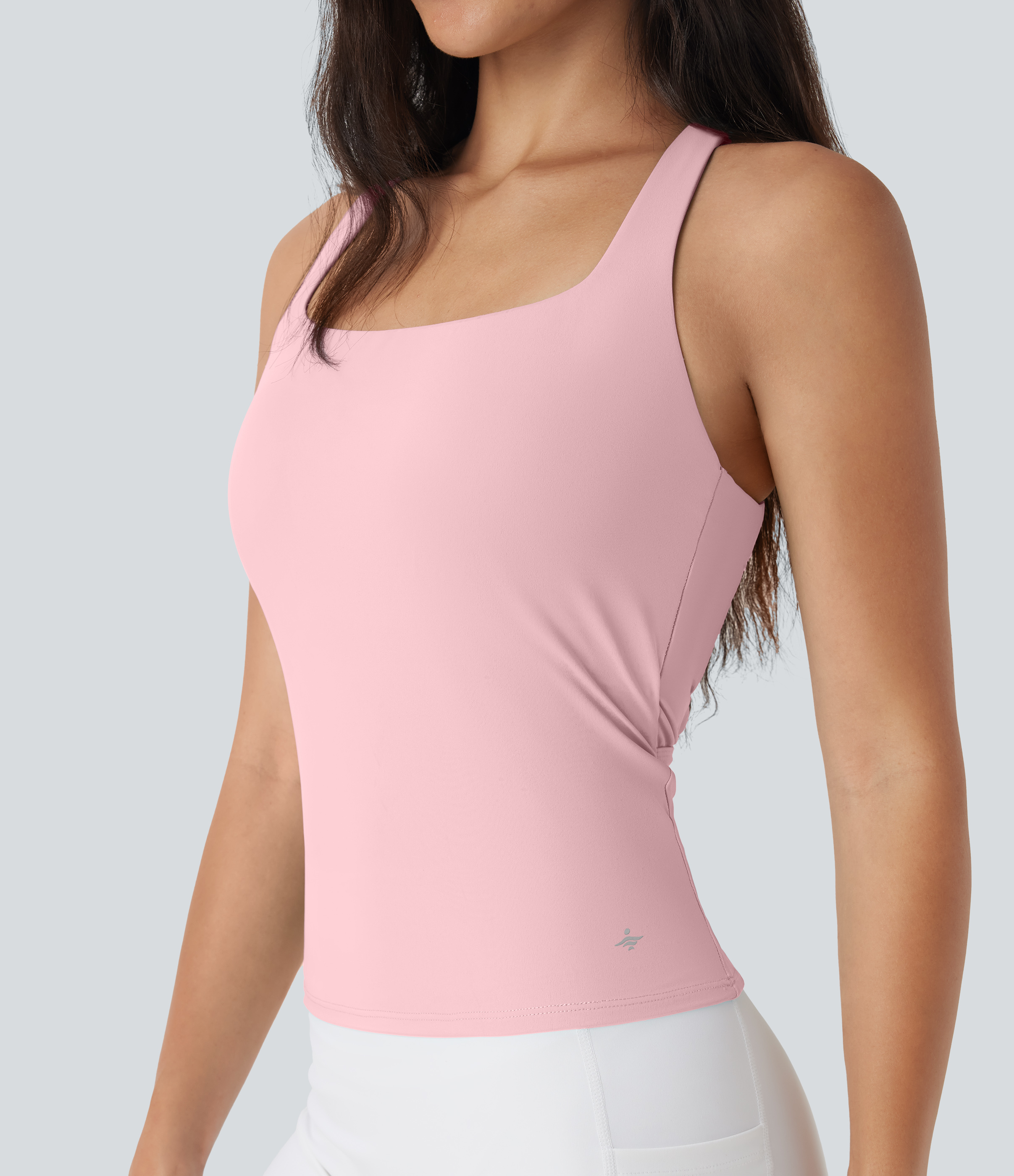 Women's SoftlyZero™ Airy Square Neck Cropped InstantCool Running
