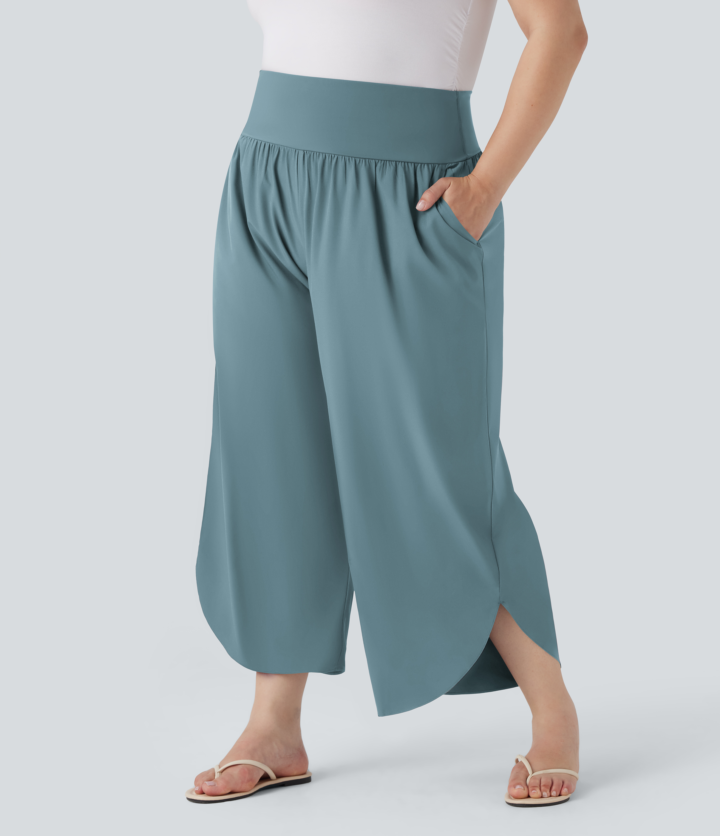 Women's Plus Size Breezeful™ High Waisted Tummy Control Hem Quick