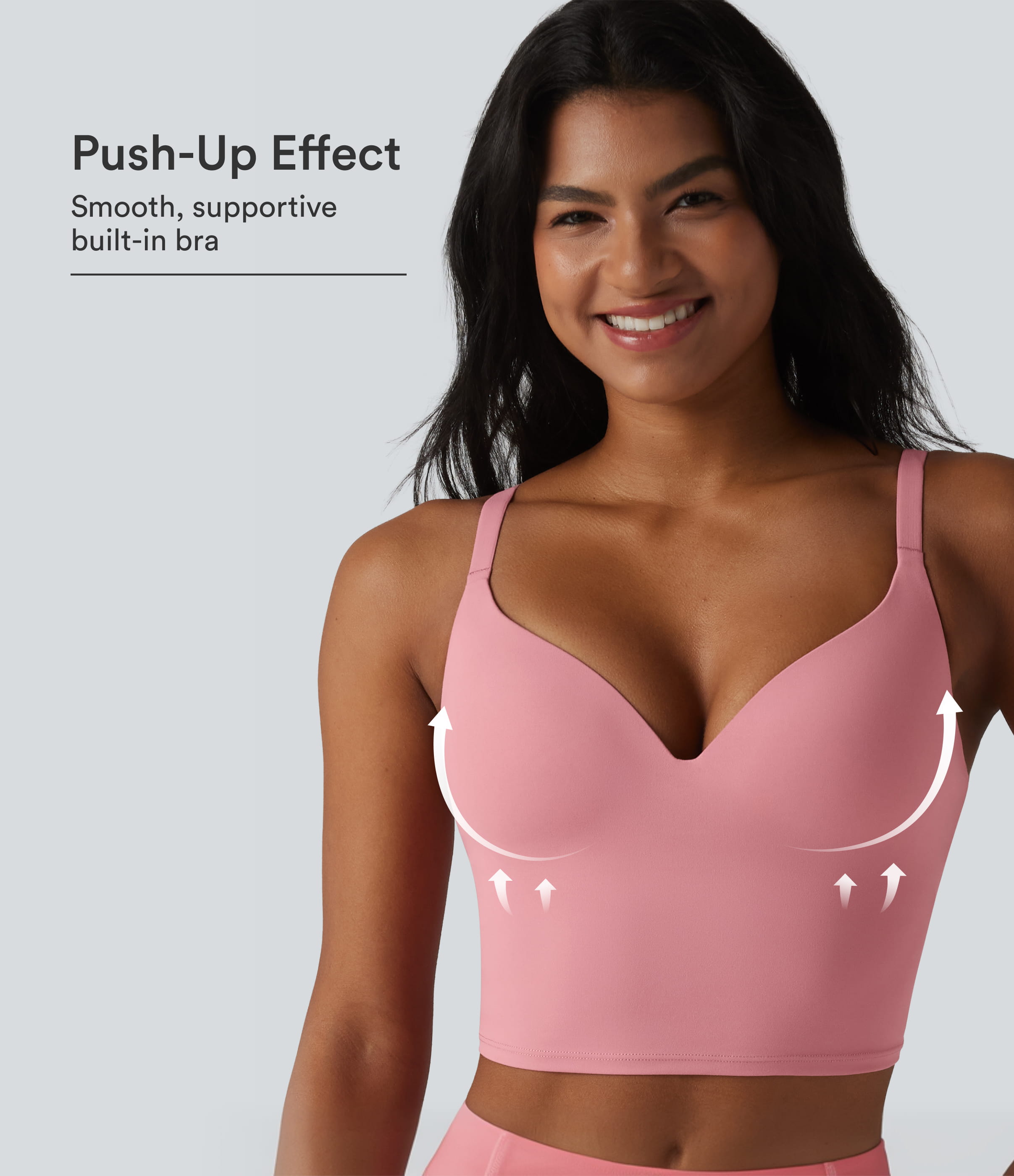 Halara UltraSculpt™ Push-Up Crisscross Adjustable Straps Non-Removable Pad Yoga Tank Top