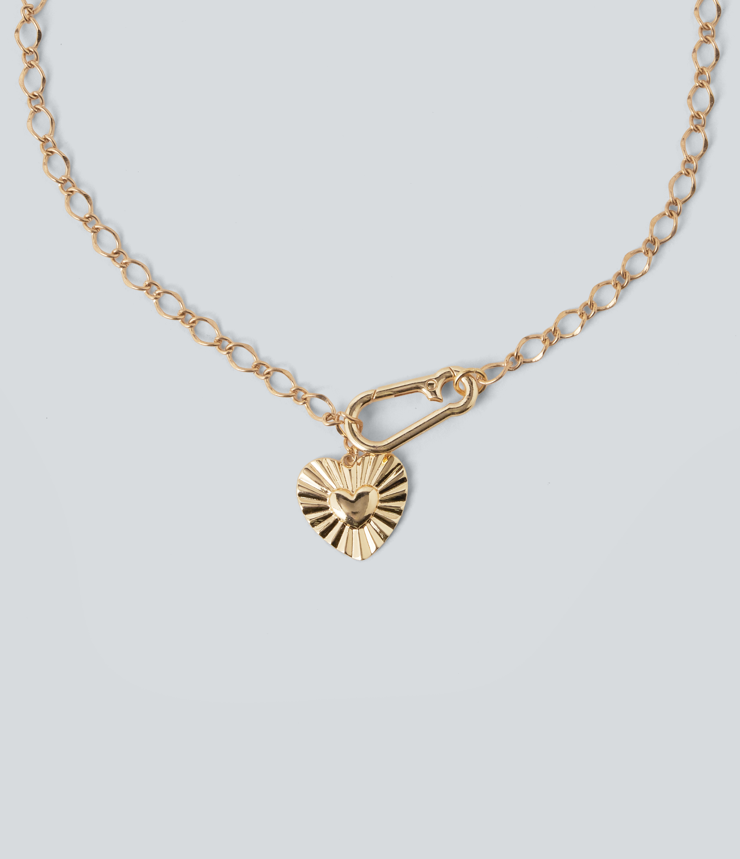 Gold Heart Chain Necklace / 2