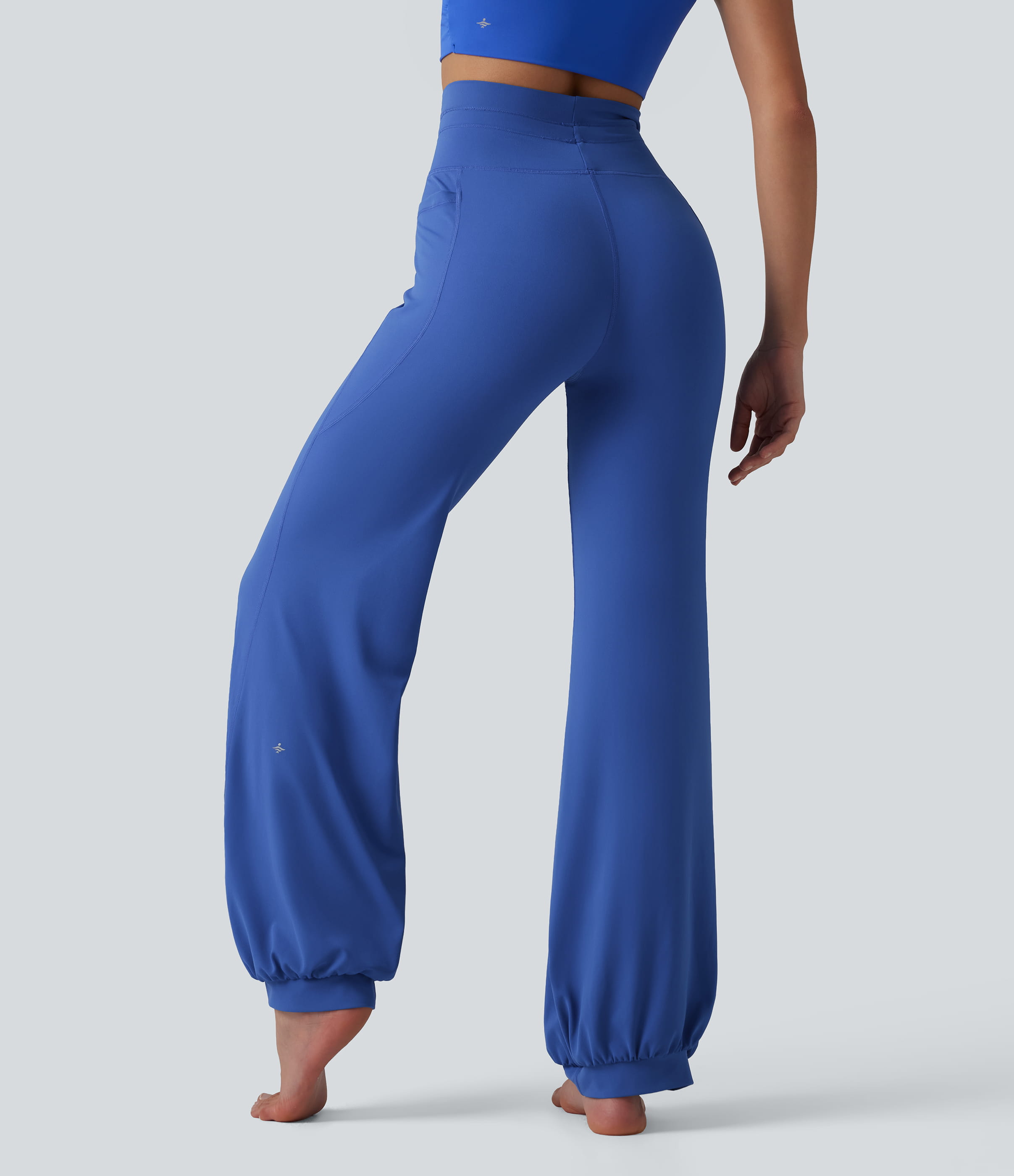 Beaucoup Blue SoftlyZero™ High Waisted Drawstring Dance Balloon Pants with Pockets / 2