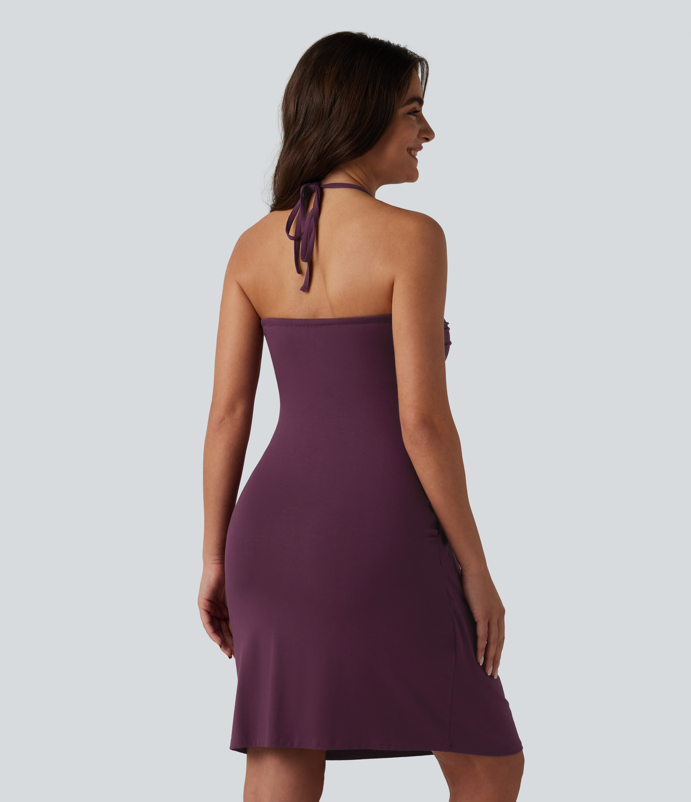 Fig Robe mini dos nu à bretelles, brassière intégrée et poches / 2