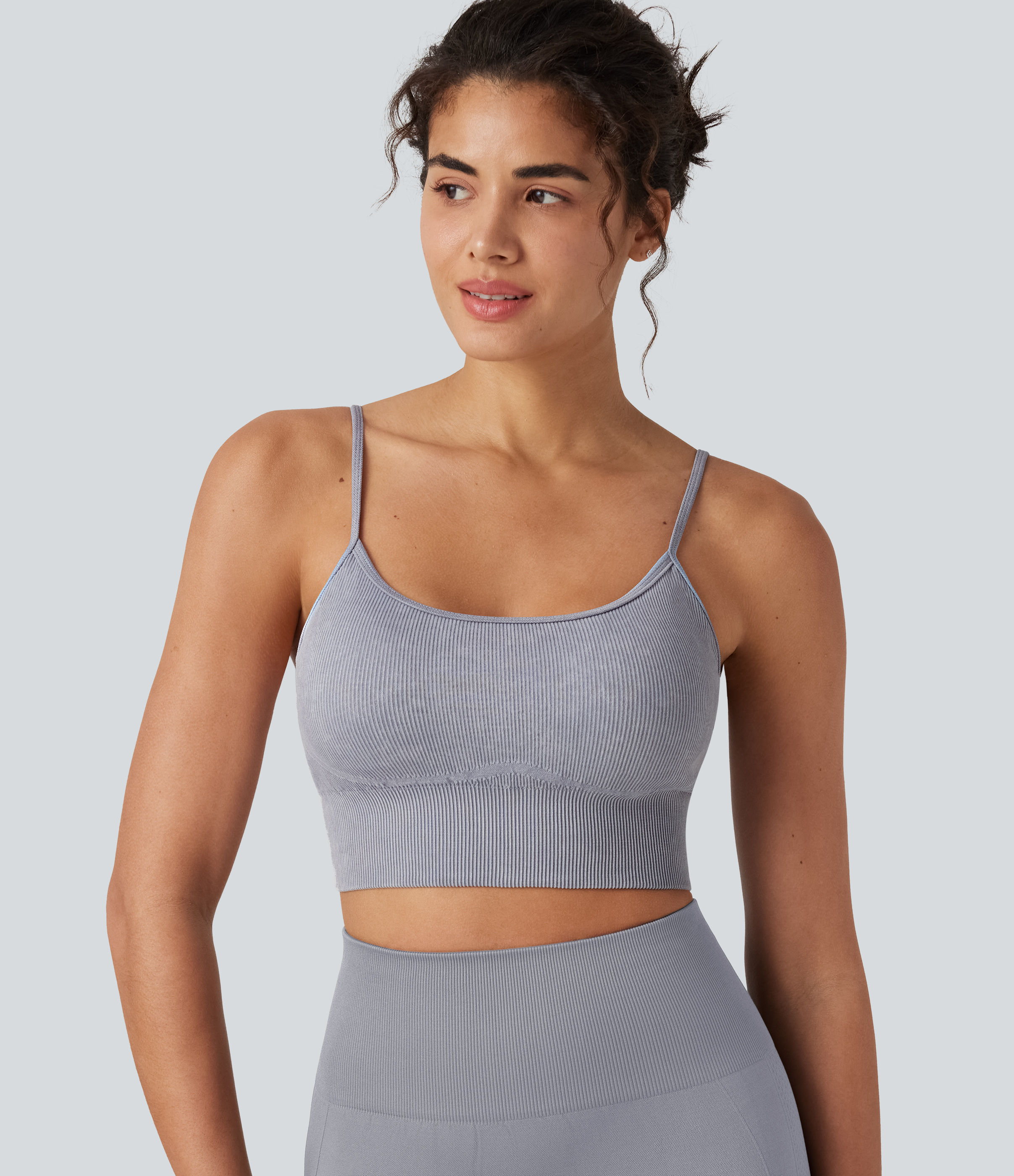 OneForm Seamless Flow Low Support Washed Workout Sports Bra