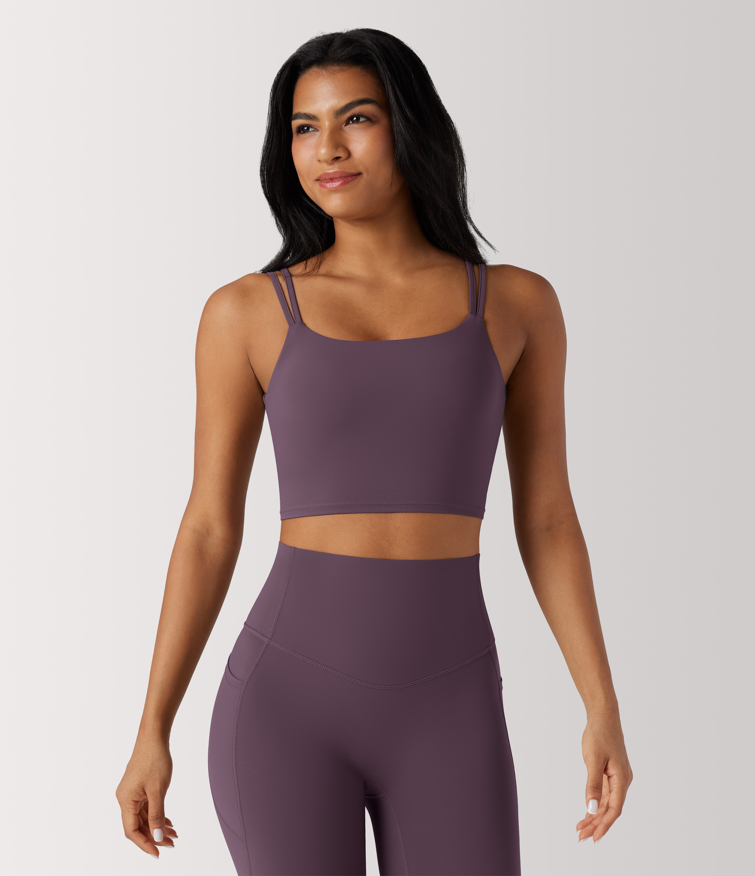 Halara UltraSculpt™ Double Straps Twisted Backless Cropped Yoga Tank Top