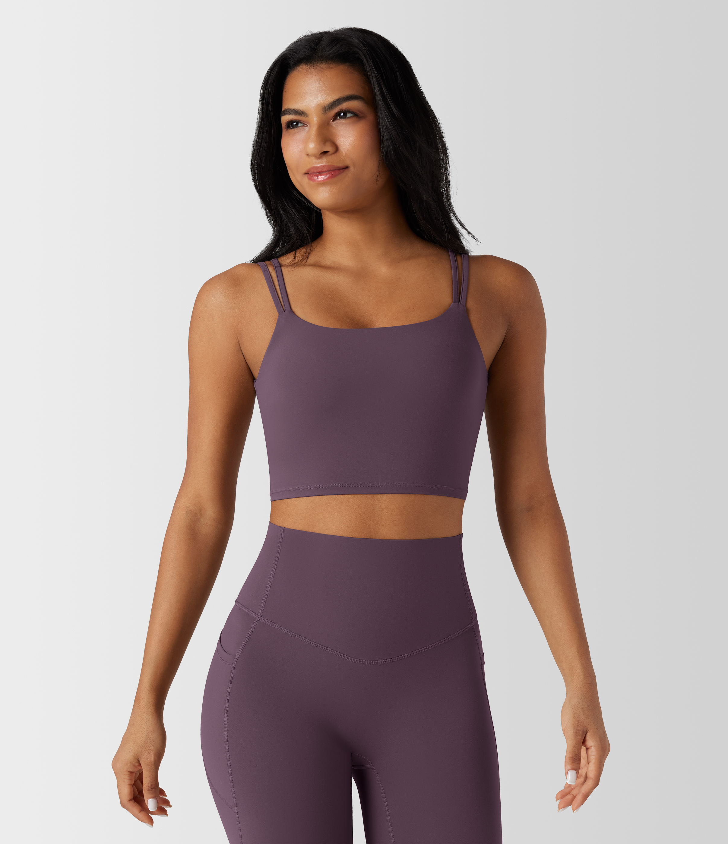 Halara UltraSculpt™ Double Straps Twisted Backless Cropped Yoga Tank Top