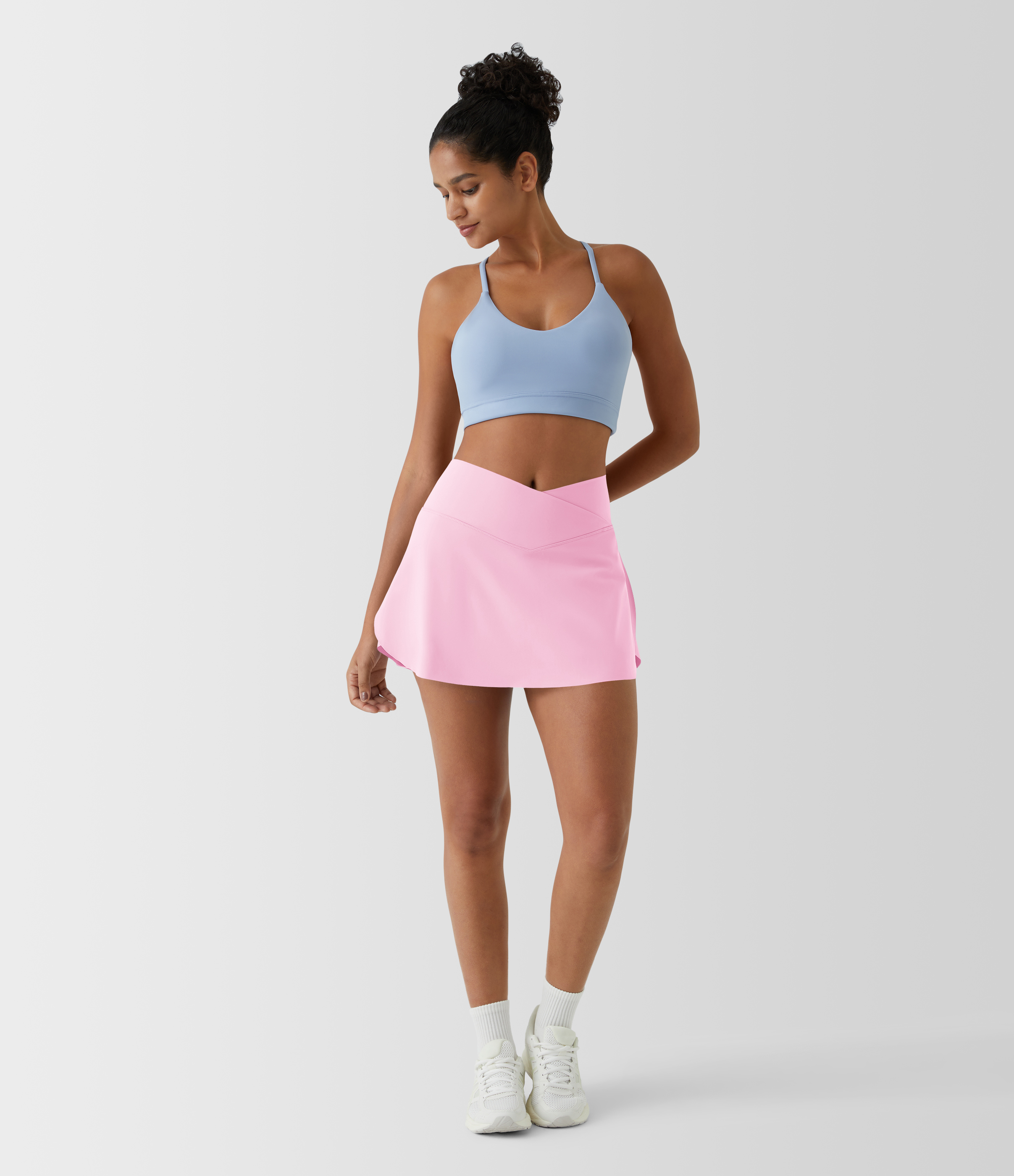 Everyday SoftlyZero™ Airy Crossover 2-in-1 Side Pocket Cool Touch Mini Tennis Skirt-Lucid-UPF50+