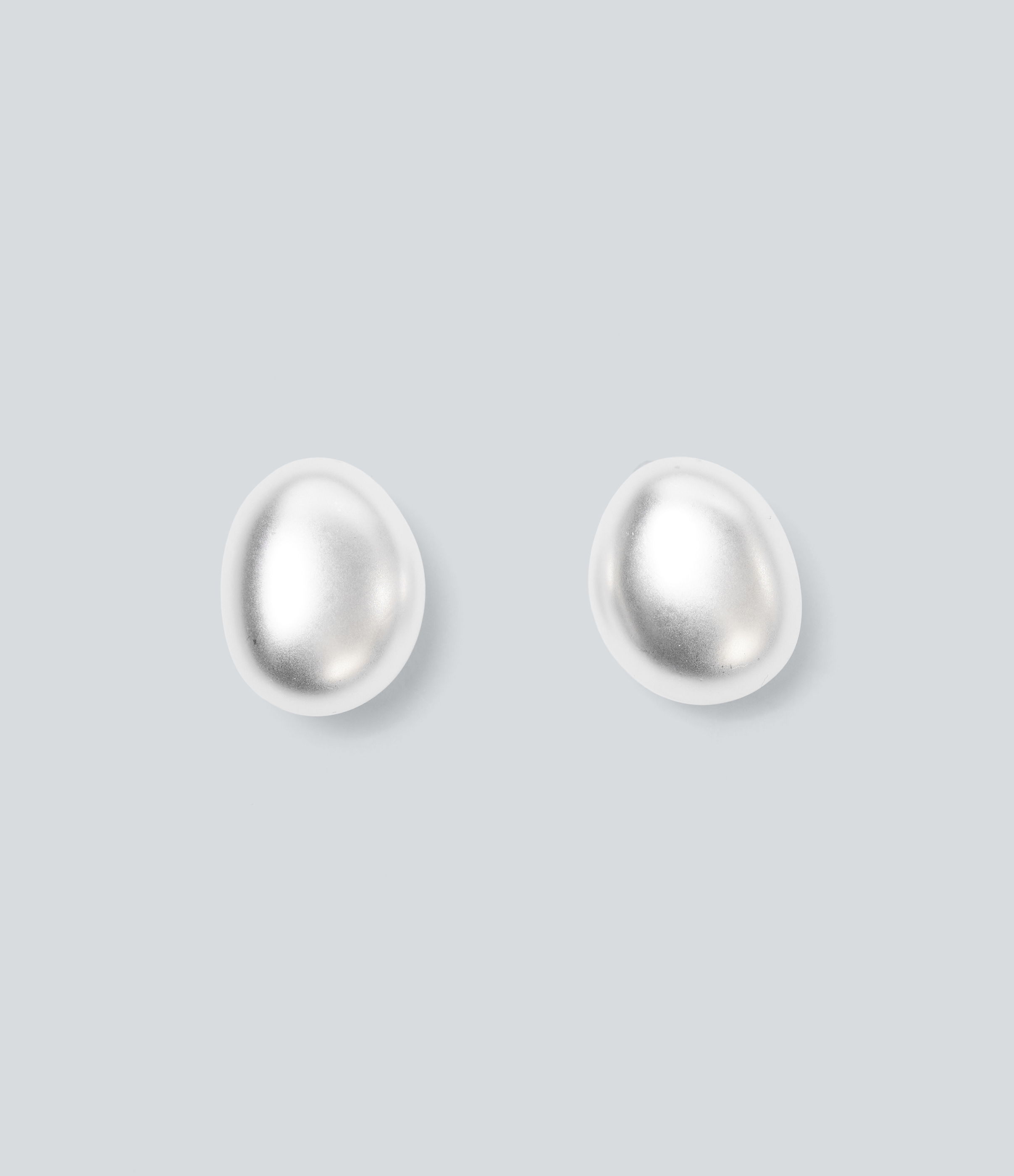 Minimalist Oval Copper Earrings